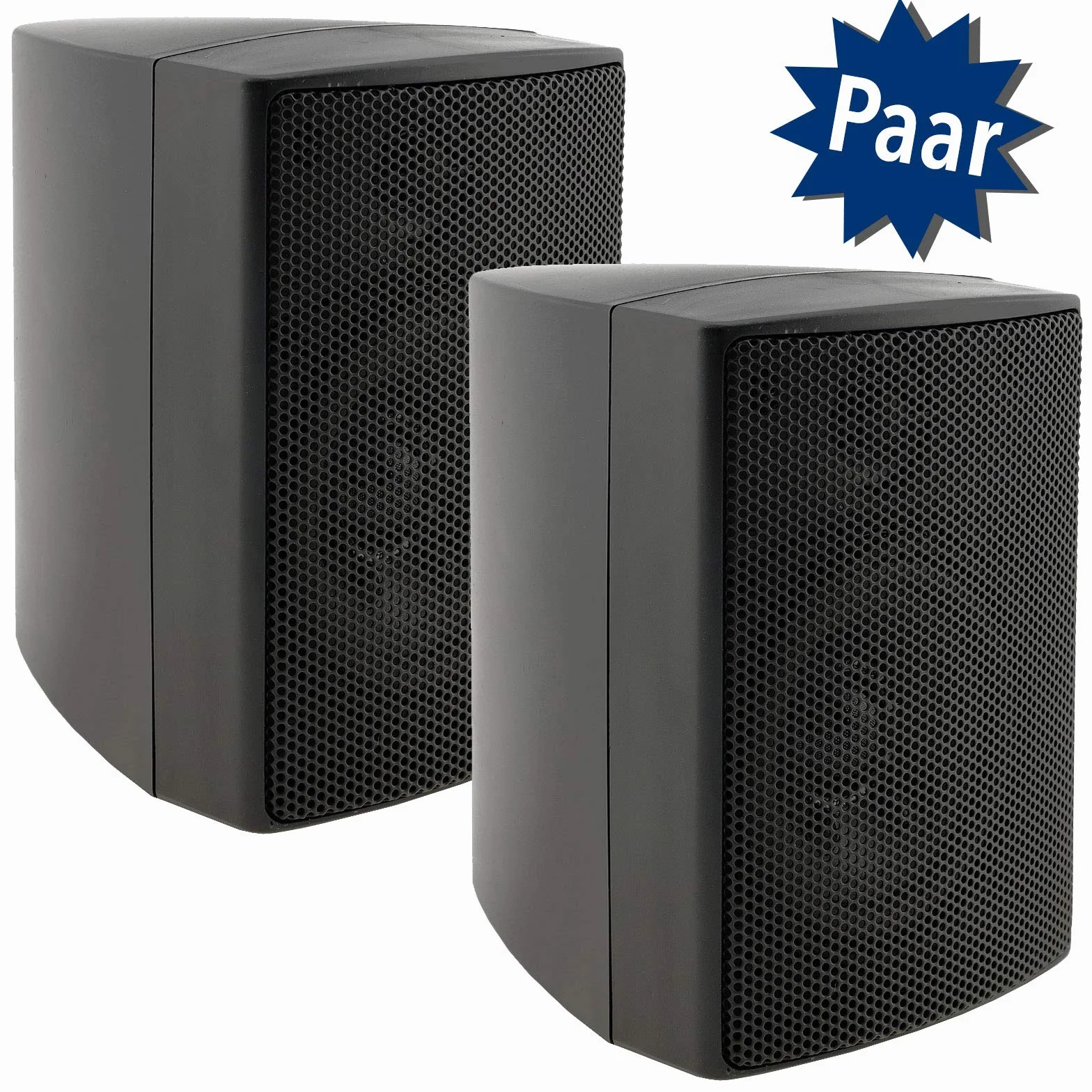 ChiliTec 2-drożne głośniki ścienne stereo HiFi 40 W 8 Ohm czarny