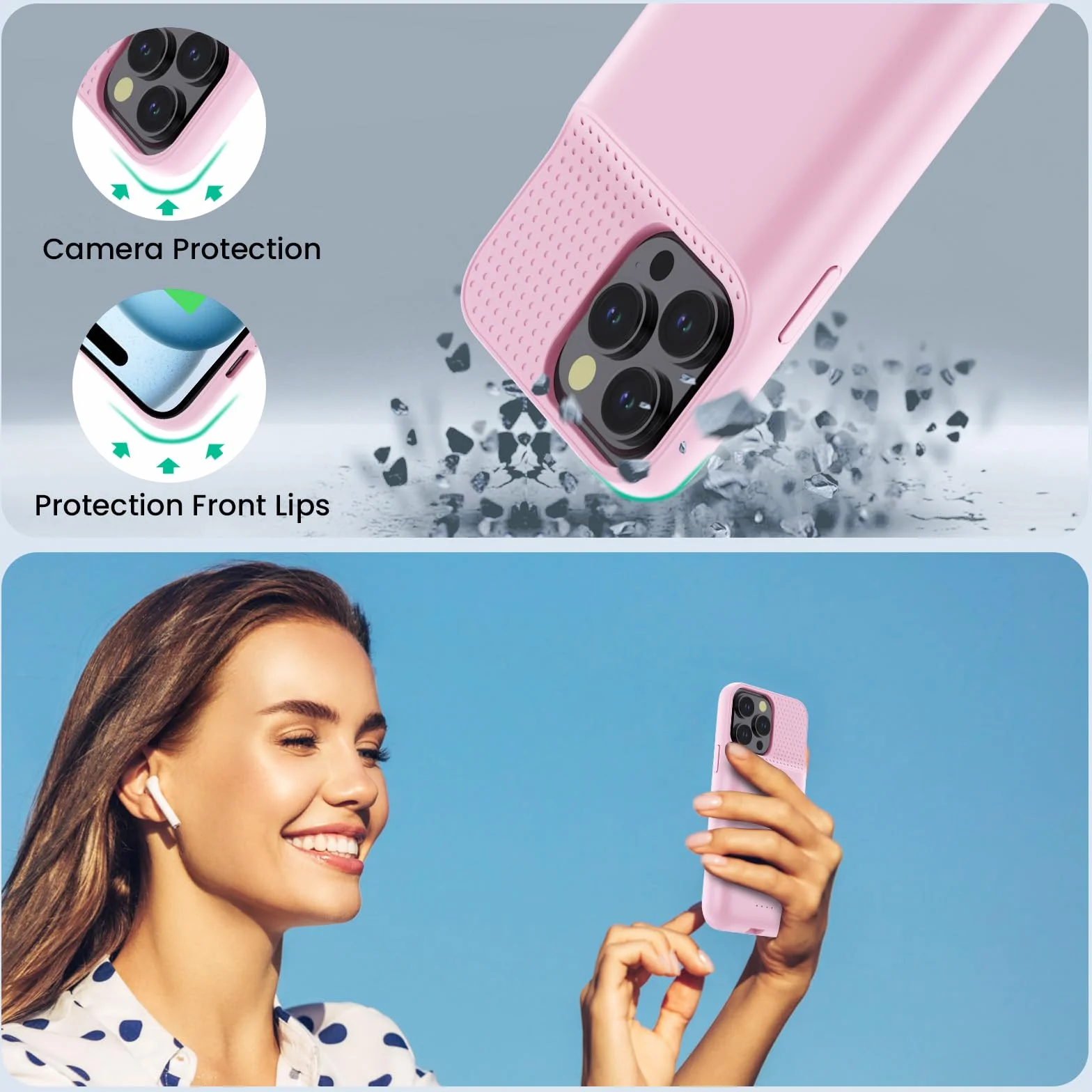 Feob Etui na baterię do iPhone 15 Pro Max (6,7"), 8600 mAh 15 W Powerbank etui dodatkowe etui na telefon komórkowy, etui na telefon komórkowy, etui na telefon komórkowy, etui na telefon komórkowy,