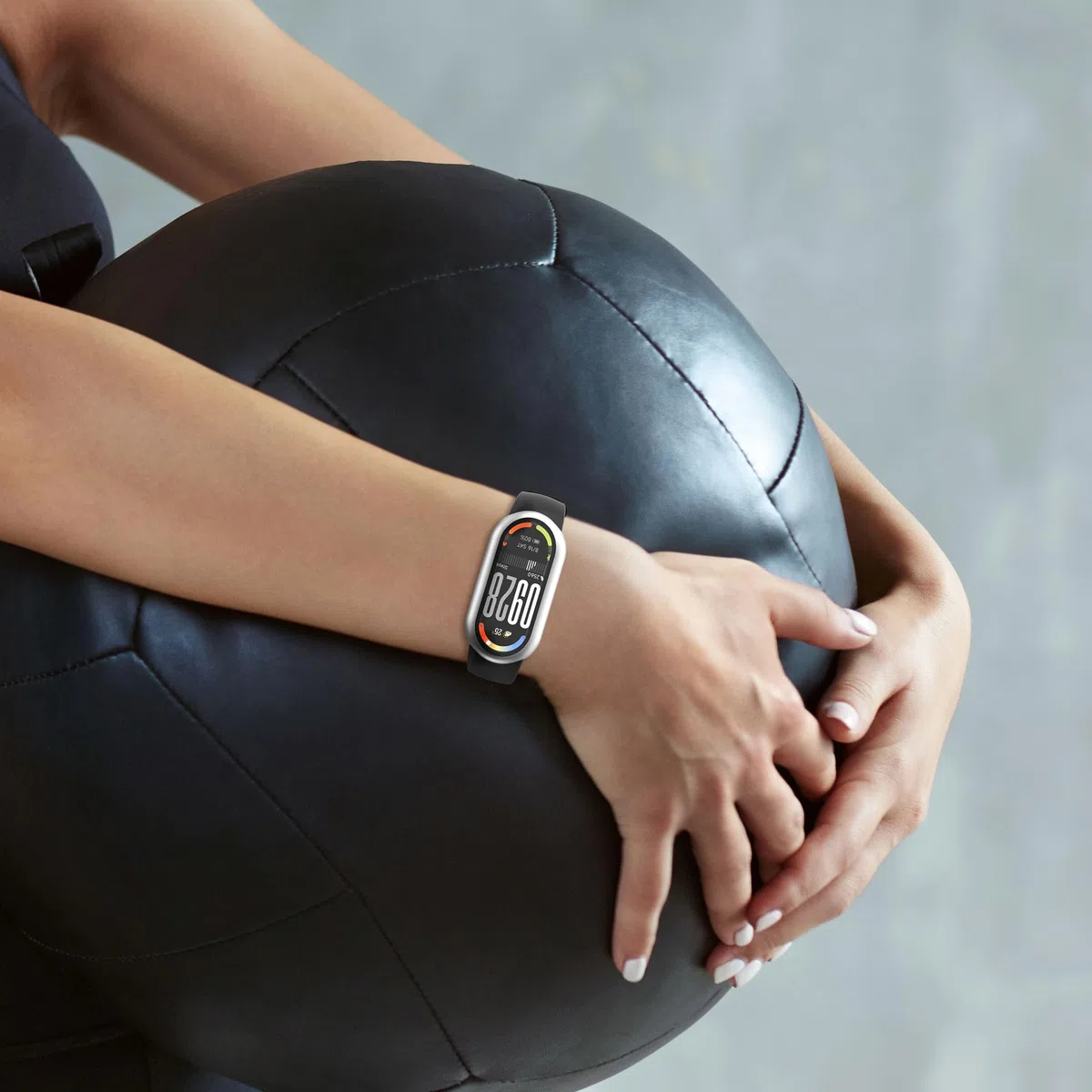 kwmobile 2 x etui kompatybilne z Xiaomi Mi Band 10 / Smart Band 10 - Fullbody Fitness Tracker Case zestaw ze szkła - srebrny, metaliczny różowy