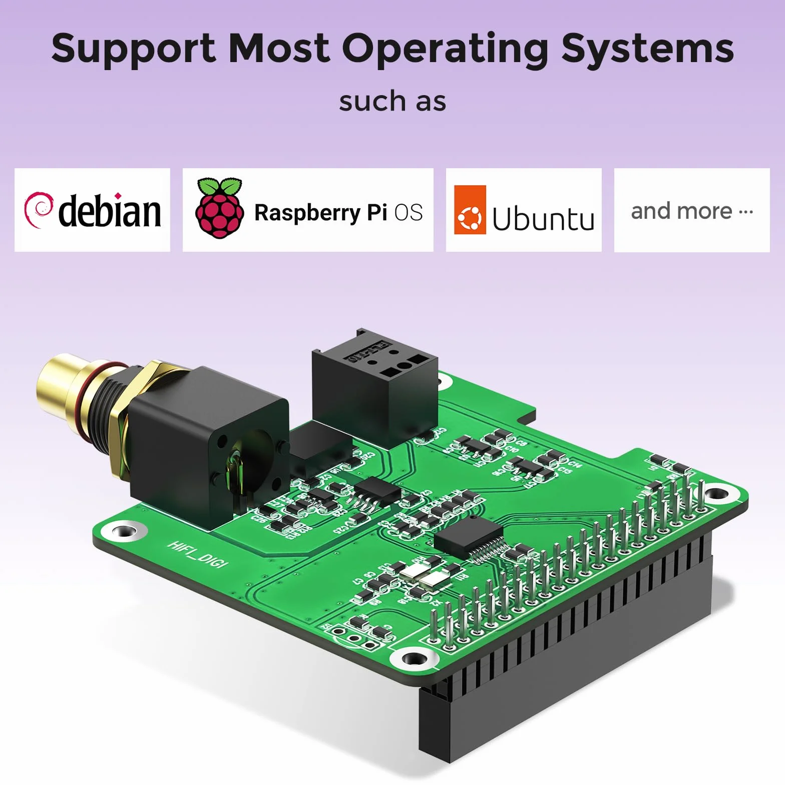 InnoMaker Digi One Hat Cyfrowa Karta Dźwiękowa S/PDIF HiFi dla Raspberry Pi