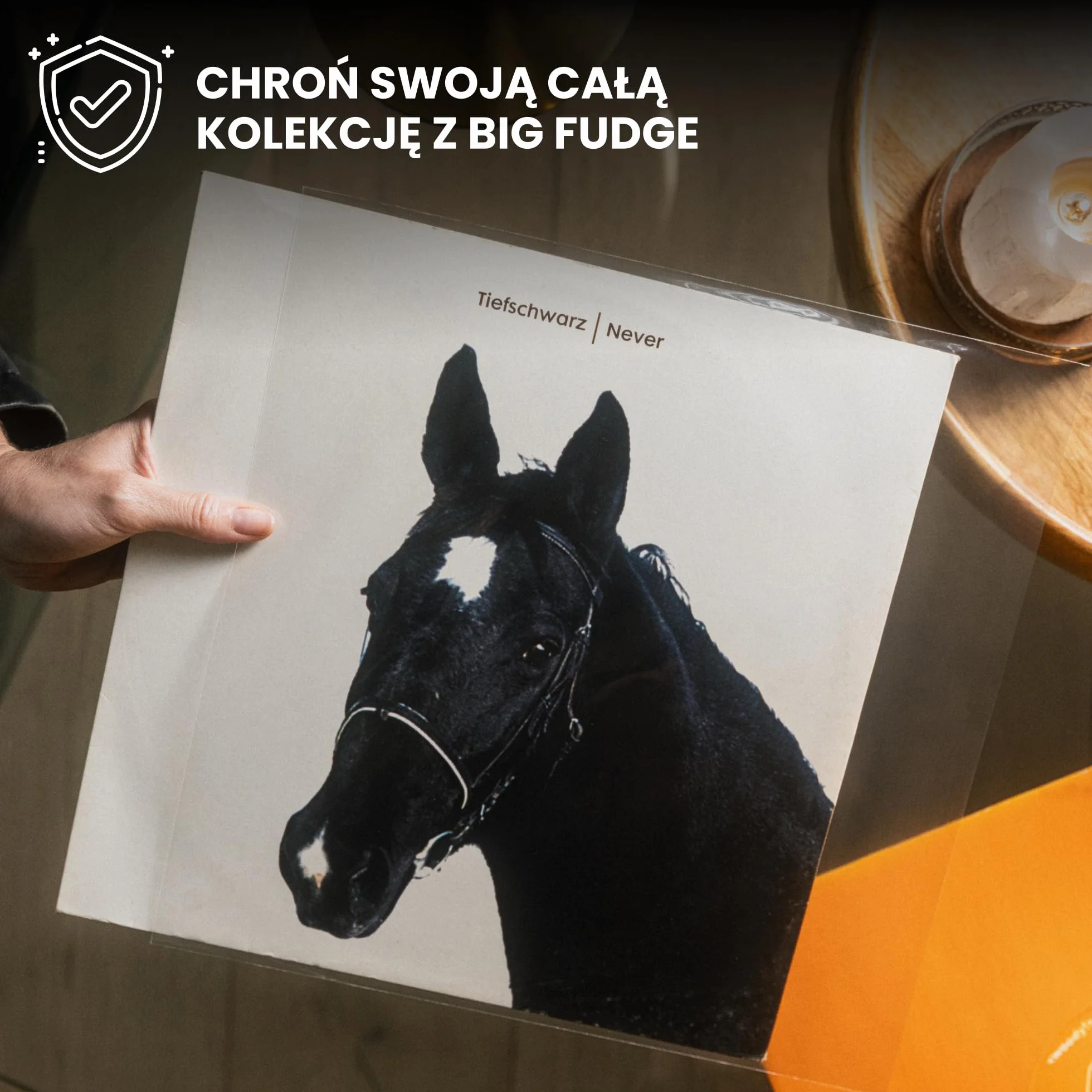 BIG FUDGE Zewnętrzne Okładki na Płyty Winylowe - 30cm x 100 szt - Przezroczyste Pokrowce na Albumy z Tworzywa Polipropylenowego o Wysokiej Gęstości - Trwałe i Bez Zagięć - Grubość 3 Mil, 32 cm x 32 cm