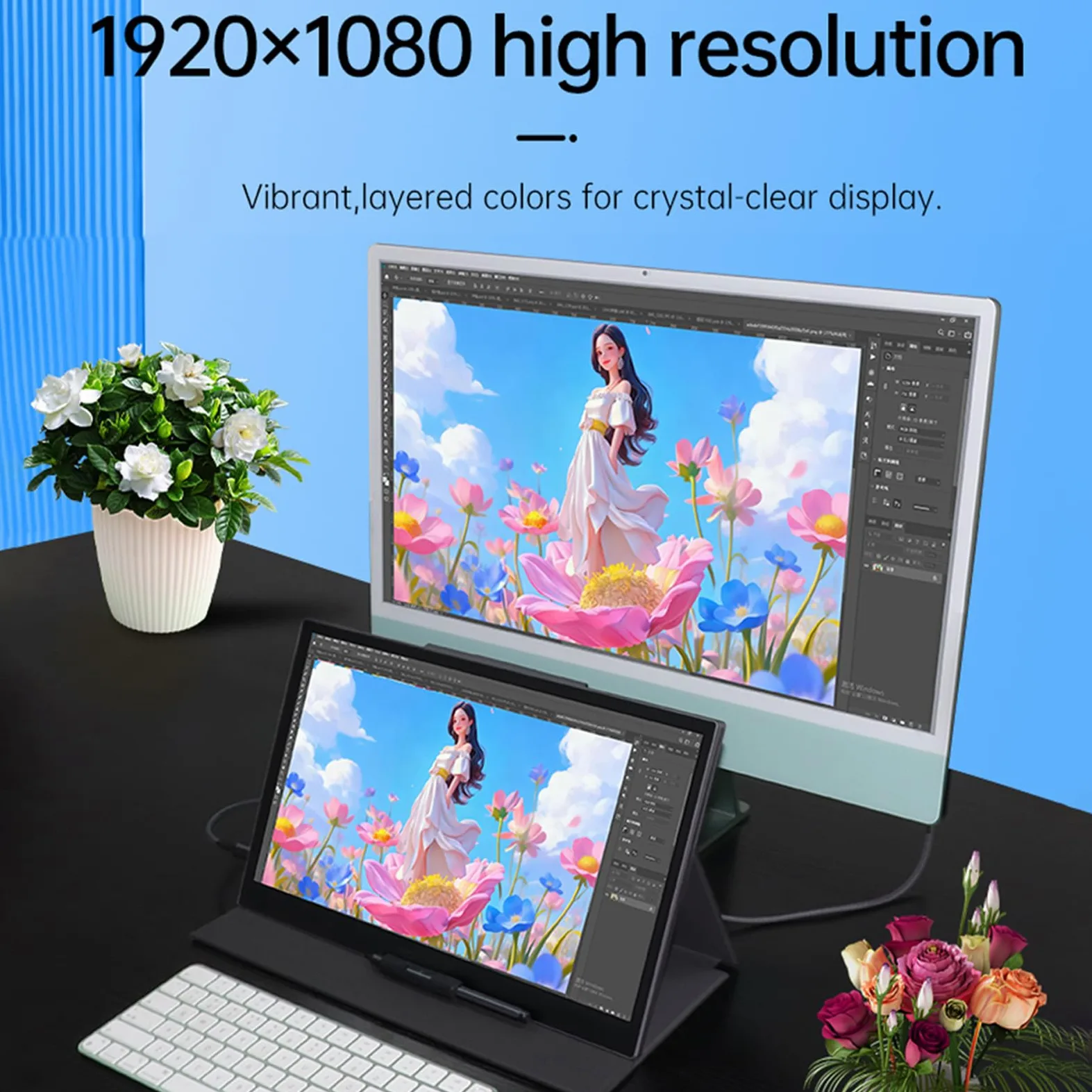 Diyeeni Tablet Graficzny P120T 11,6 Cala, Monitor Graficzny z 16384 Poziomami Ciśnienia, 120% SRGB, Sterowanie Dotykowe, 5080LPI, do Rysowania, Malowania, Projektowania i Nauczania