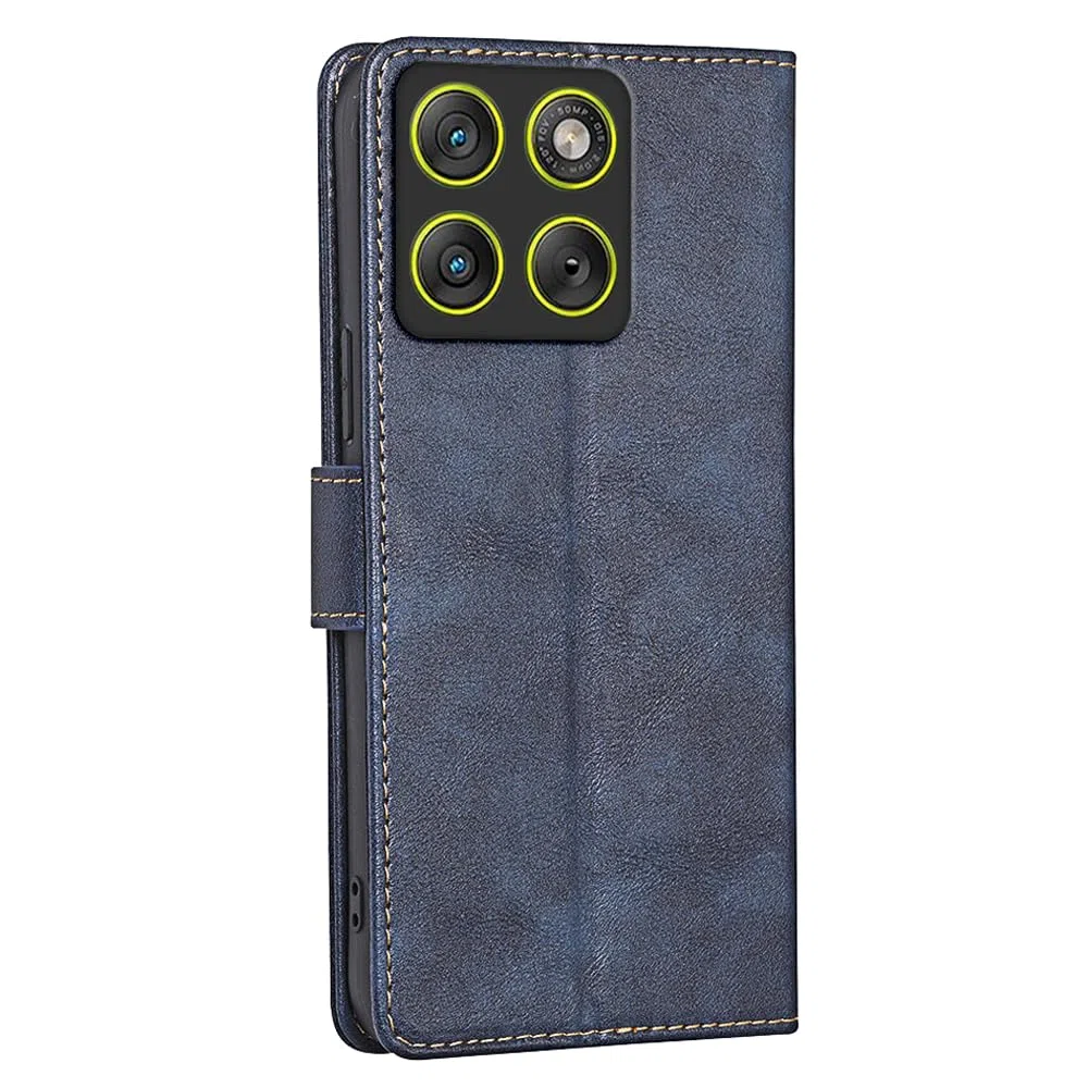 RankOne Etui na telefon komórkowy Motorola Moto Edge 70 Fusion (6,78" cala) etui na telefon komórkowy ze skóry - etui z zapięciem magnetycznym - etui ochronne - niebieskie