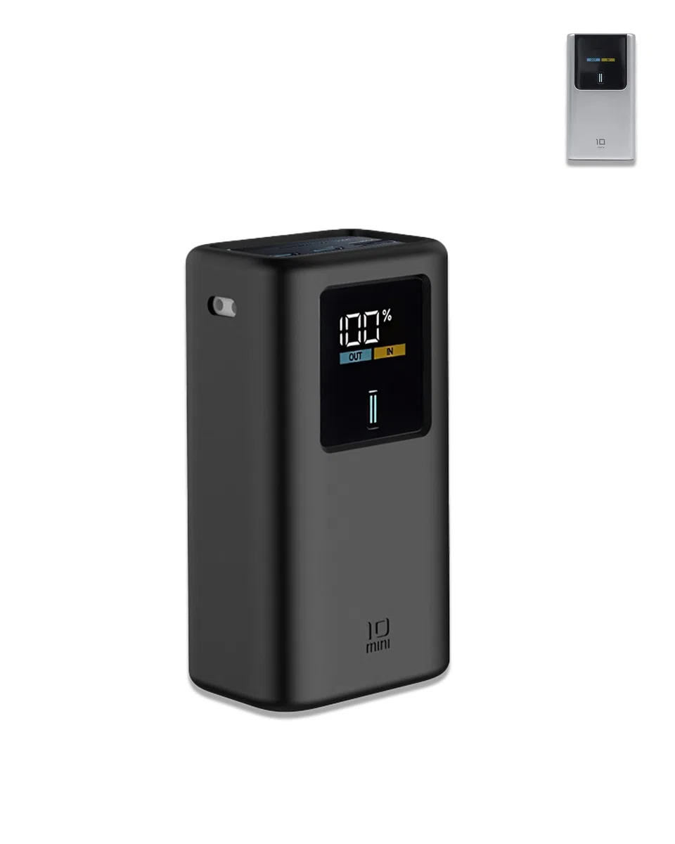 Etui do CUKTECH 10 Mini Power Bank 10000 mAh 55 W, yystao etui ochronne – przyjazne etui silikonowe – nadaje się do wielokrotnego prania, odporne na zarysowania, kapanie, czarne