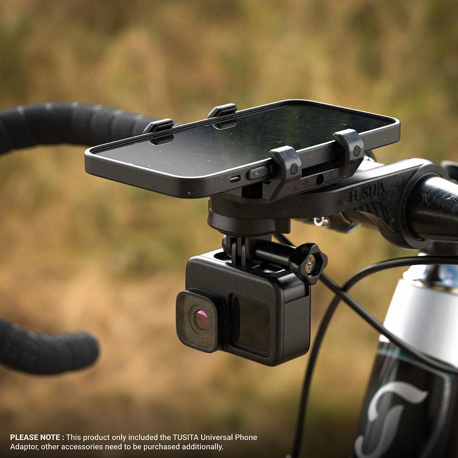 TUSITA Uchwyt na Telefon Rowerowy Kompatybilny z Garmin Mount, 4.0"-6.9"
