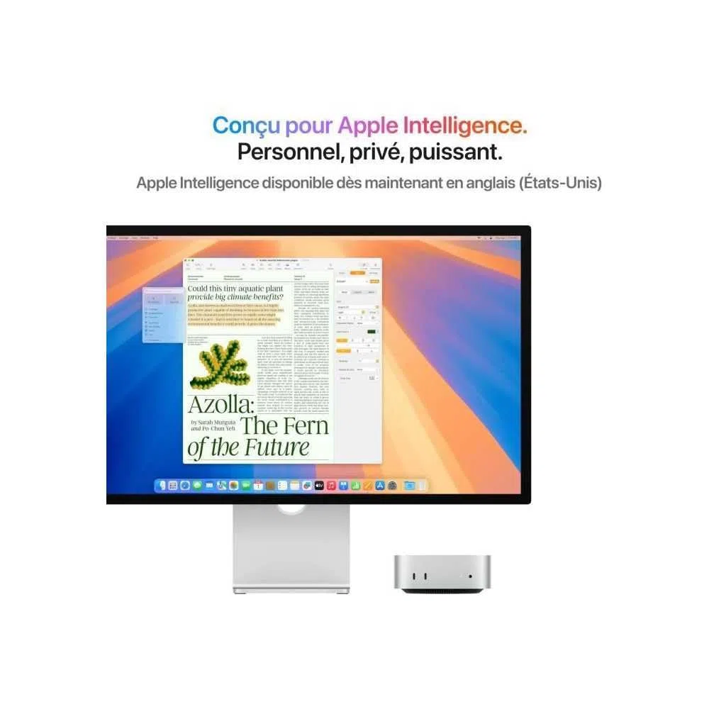 Apple Mac mini komputer stacjonarny z chipem M4 Pro, 12-rdzeniowym procesorem i 16-rdzeniowym GPU: 24GB ujednoliconej pamięci, 512 GB pamięci SSD, Gigabit Ethernet. Kompatybilny z iPhone/iPad