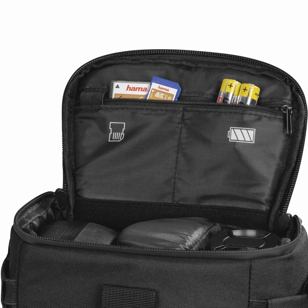 Hama torba na aparat fotograficzny (cyfrowy, torba na lustrzankę, rączka, pasek na ramię, soft bag, futerał, pokrowiec, ochrona) czarny