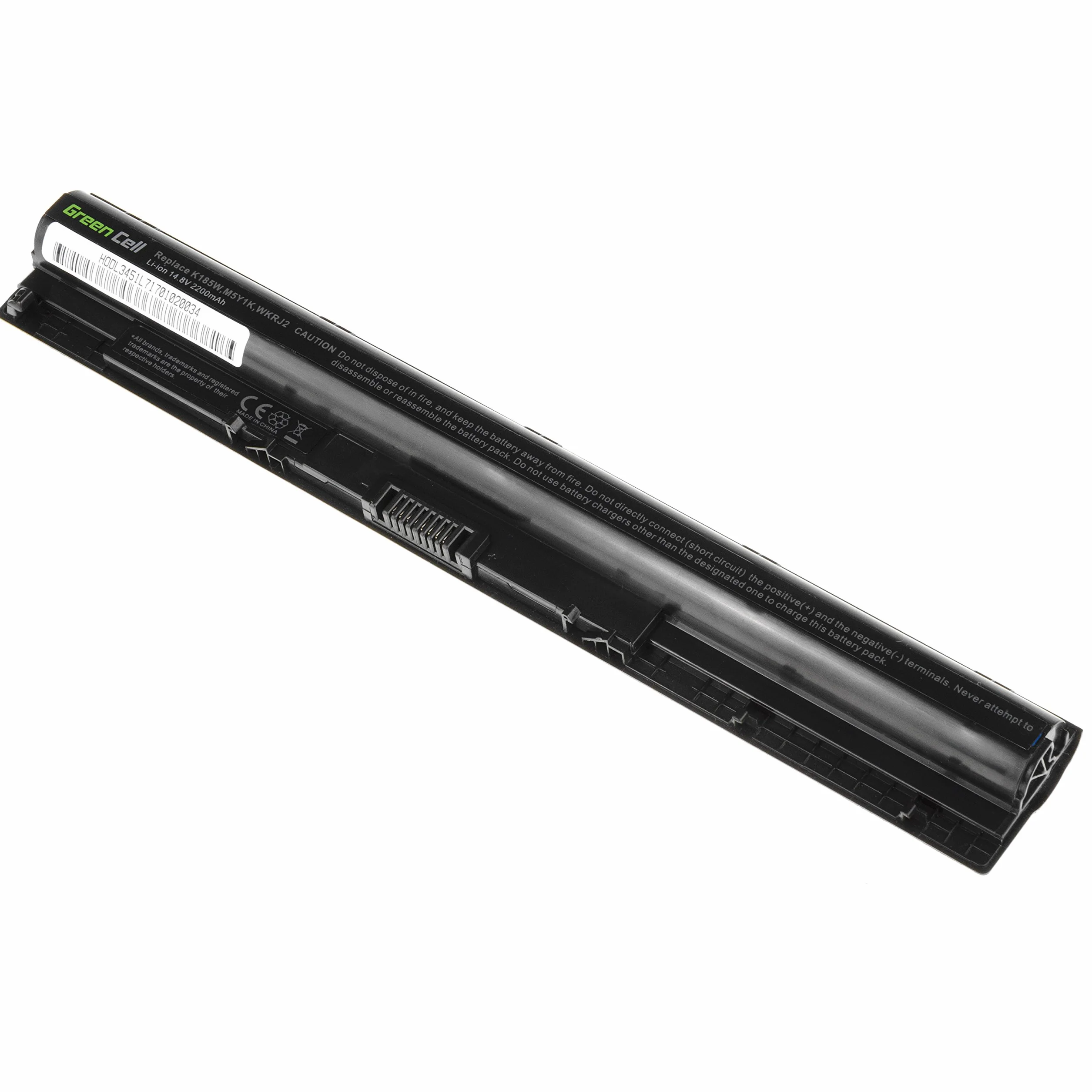 Green Cell Bateria K185W M5Y1K WKRJ2 do Dell Inspiron 14 3451 3452 15 3551 3552 3555 3558 3559 3567 5551 5552 5555 5558 5559 17 5755 5758 5759 Latitude 3470 3570 Vostro 3568 (2200mAh 14.8V Czarna)
