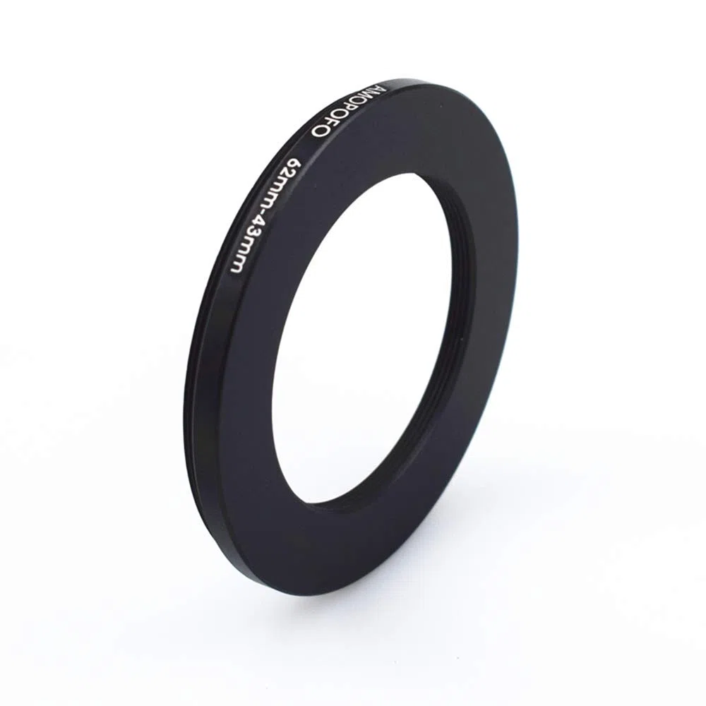 62 mm-43 mm pierścienie krokowe adapter filtra pierścień, 62 mm do 43 mm filtr pierścień adapterowy do obiektywu aparatu z gwintem filtra 62 mm na pierścień filtrujący 43 mm