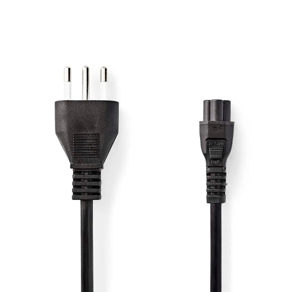 NEDIS Kabel zasilający | Złącze typu L (IT) - IEC-320-C5 | 2,0 m | Czarny