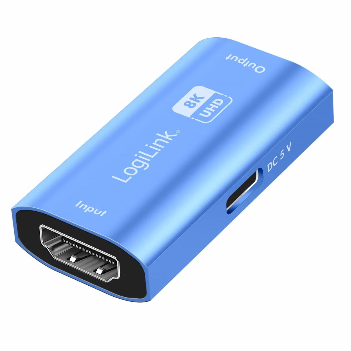 LogiLink HD0064 - wzmacniacz HDMI do 20 m w Ultra HD 8K/60 Hz, HDCP 2.3