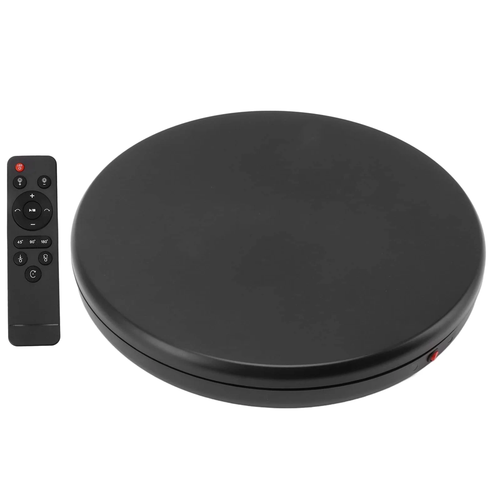 45 Cm Elektryczny Obrotowy stół Obrotowy do Fotografii, pojemność 100 Kg, 25s/r, Stojak Wystawowy 360 Stopni, Pilot Zdalnego Sterowania, do Przesyłania Strumieniowego na żywo,