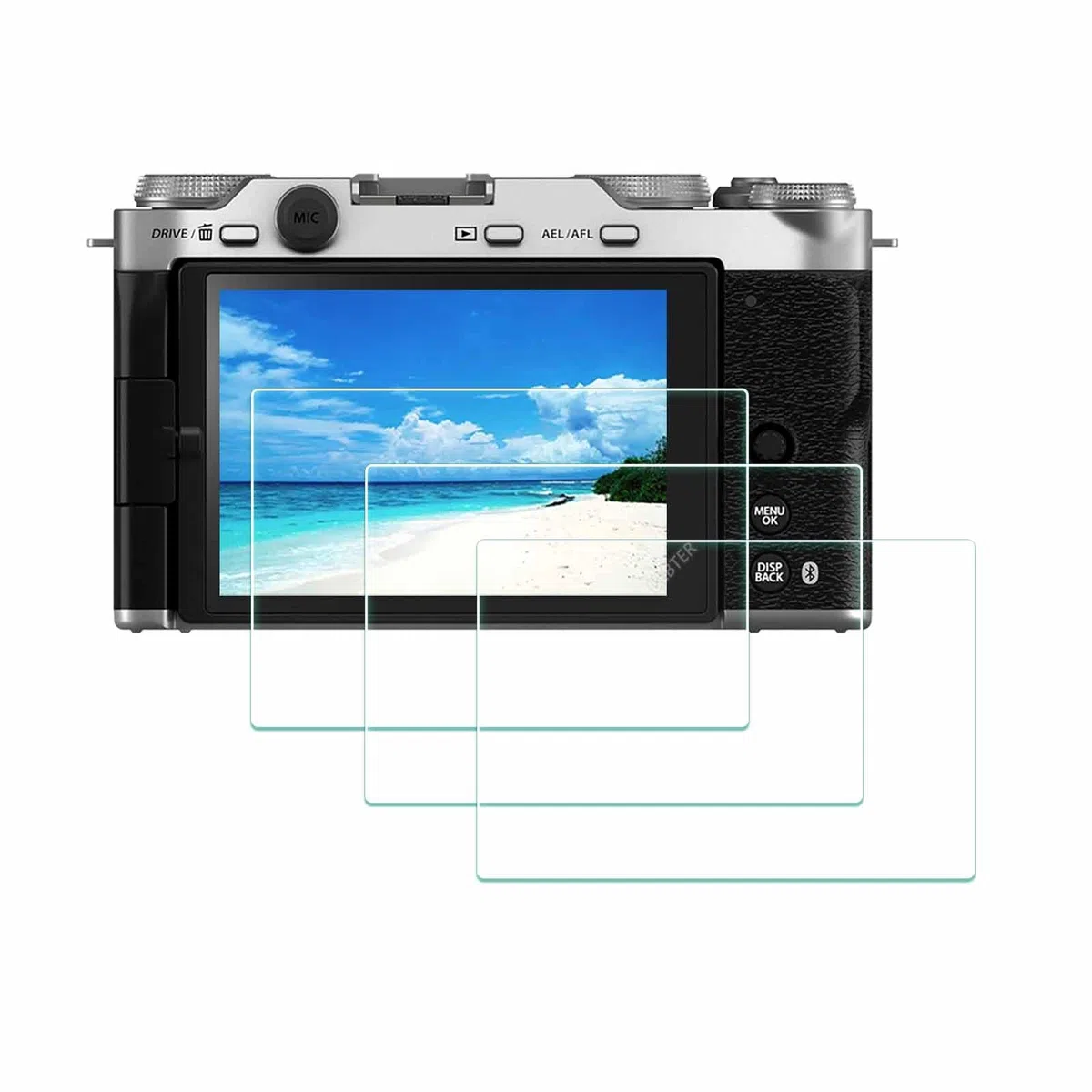 ULBTER Osłona ekranu do aparatu Fujifilm X-M5 Fuji XM5, szkło hartowane 0,3 mm twardość 9H, odporne na zarysowania, odciski palców, przeciwpyłowe, 3 szt