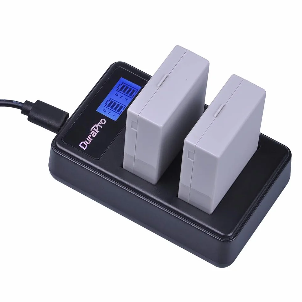 DuraPro Akumulator LP-E8 i Ładowarka Dual LED USB do Canon EOS 550D 600D 650D 700D Rebel T2i T3i T4i T5i