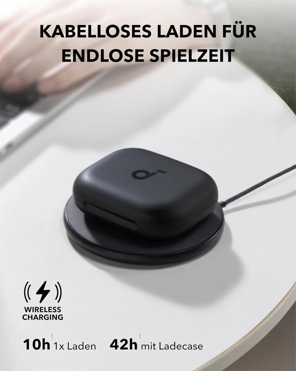 soundcore AeroFit 2 firmy Anker(odnowiony), słuchawki otwarte, regulowane zaczepy na uszy, ścisłe dopasowanie, bogaty bas, dźwięk bezprzewodowy Hi-Res, 42 godz. odtwarzania