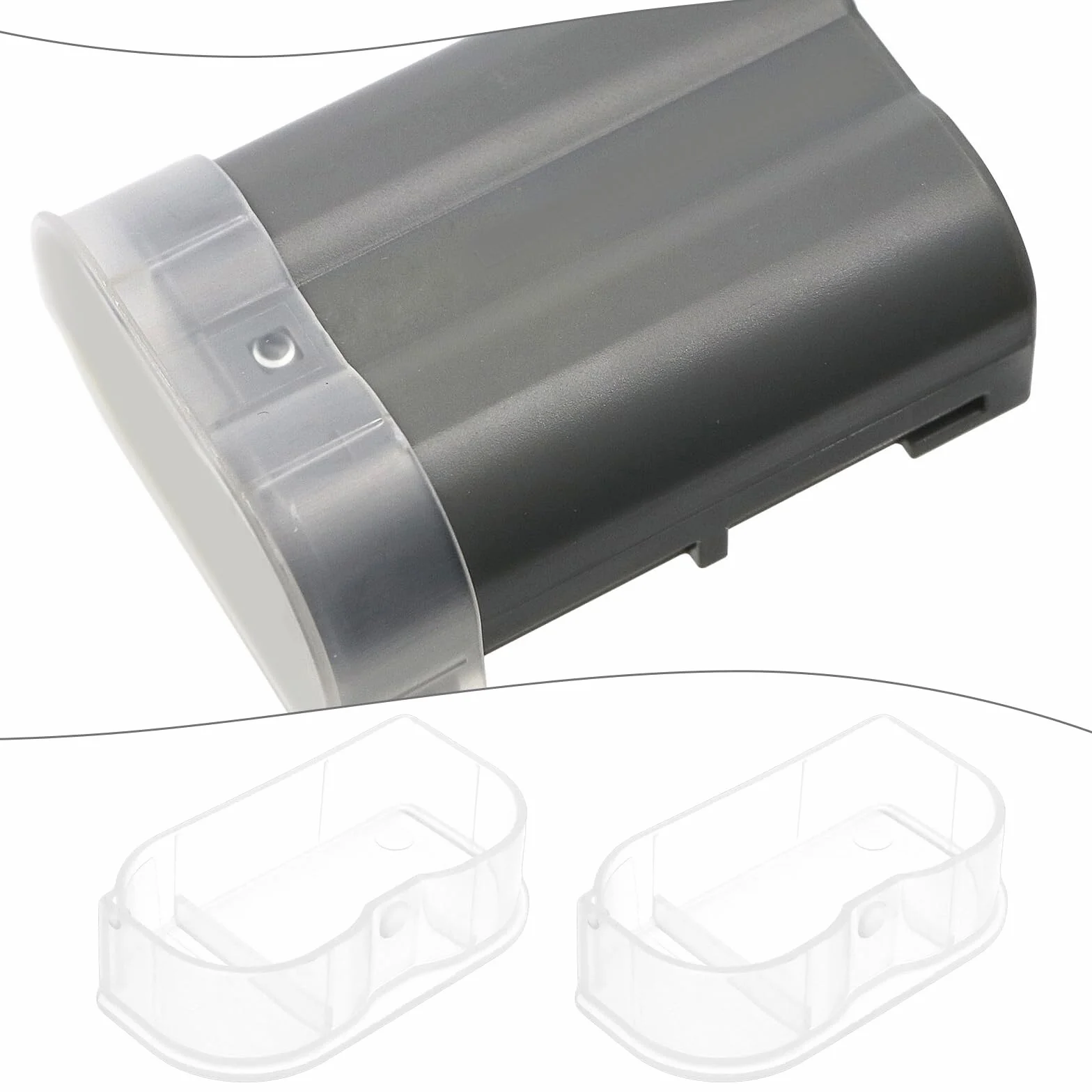 OTOTEC 10 szt. etui ochronne na baterie PP kompatybilne z aparatami Nikon EN-EL15 EL15A EL15B D500 D600 D610 aparat przezroczysta pokrywa do przechowywania baterii