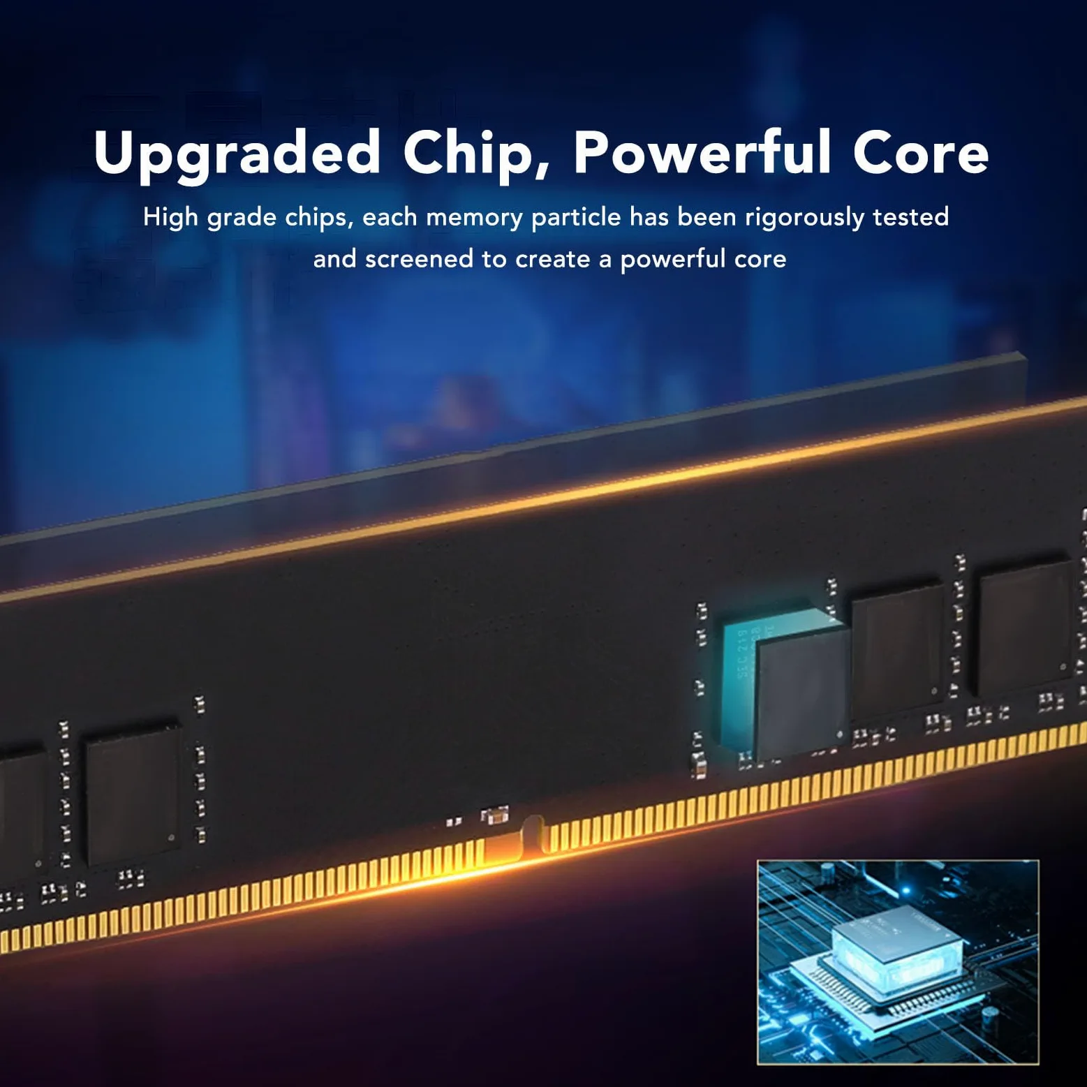 Metalowy moduł Pamięci RAM DDR4 o Dużej Gęstości do Komputerów do Gier, Zwiększenie Prędkości do Przetwarzania Ciężkich zadań (DDR4 3600 MHz 32 GB (2x16 GB))