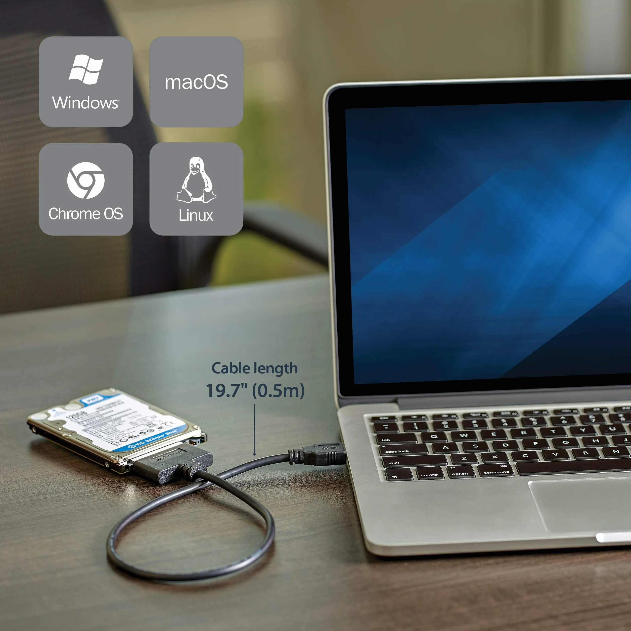 StarTech.com Adapter dysku twardego USB 3.1 na 2,5" SATA USB 3.1 Gen 2 10 Gb/s UASP