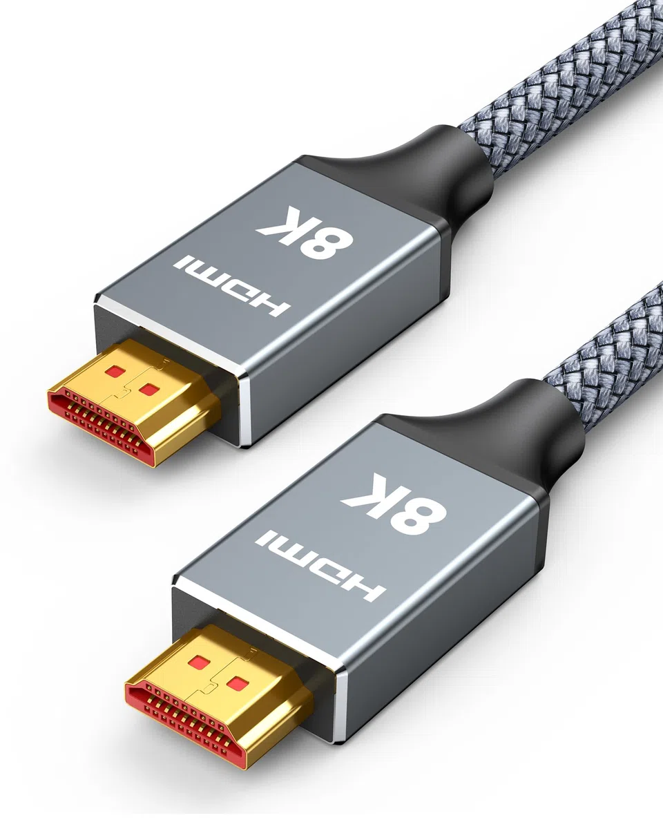 Capshi Kabel HDMI 8K 4K 120 Hz o długości 9 m, wysoka prędkość 48 Gb/s, 8K przy 60 Hz, 2K przy 240 Hz, HDCP 2.2 i 2.3, eARC, HDR, pleciony przewód do telewizora UHD, PS5, PS4, Xbox Series X/S,