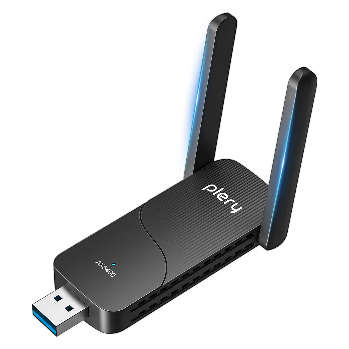 AX5400 adapter USB WiFi 6E do komputera stacjonarnego - trójpasmowy 6 GHz/5 GHz/2,4 GHz dla ultraszybkich prędkości, bezprzewodowy klucz sieciowy USB 3.0 dalekiego zasięgu z podwójnymi antenami o