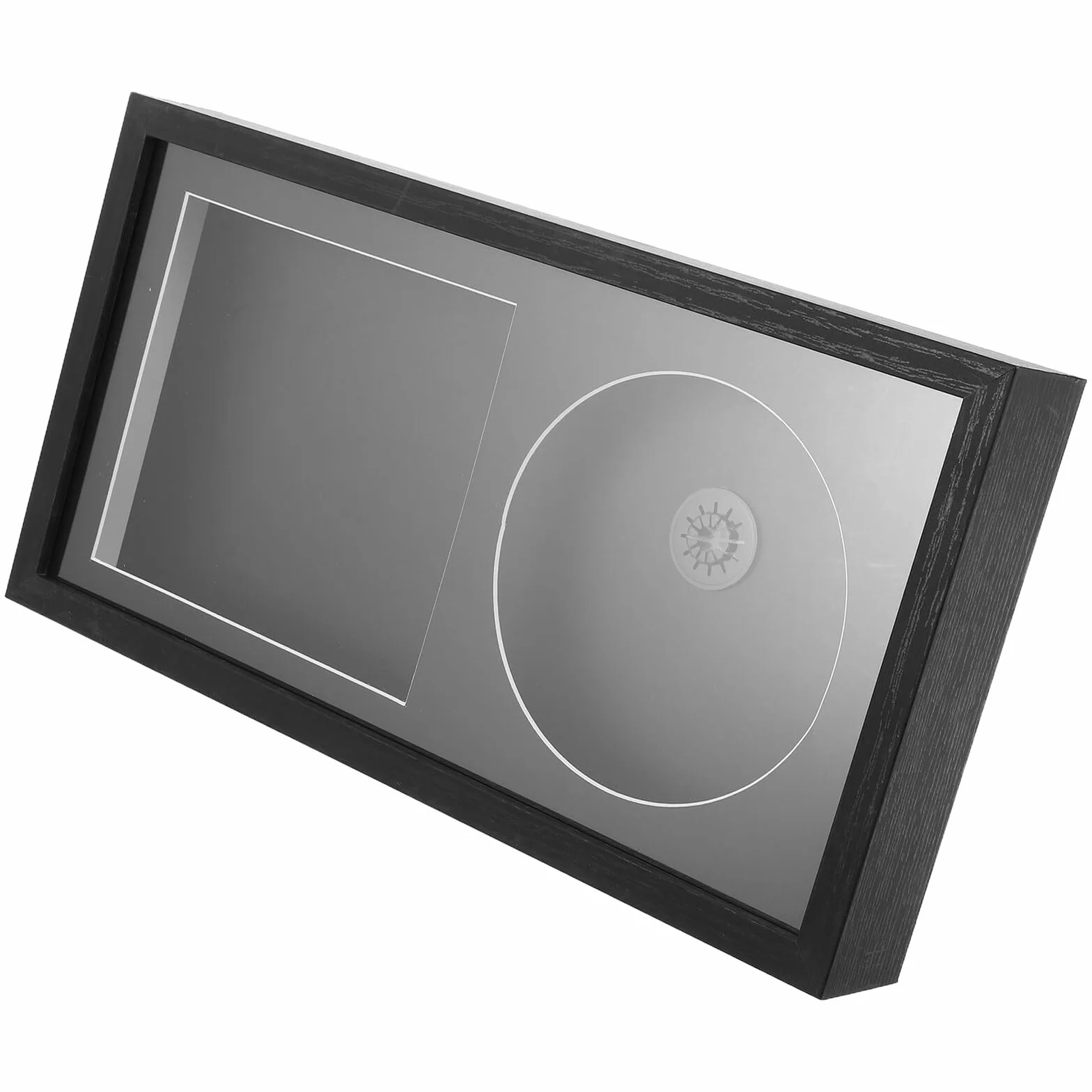 Vinyl Record Display Frame z Solidnego Drewna Stojak i Uchwyt Płyty CD Ramka