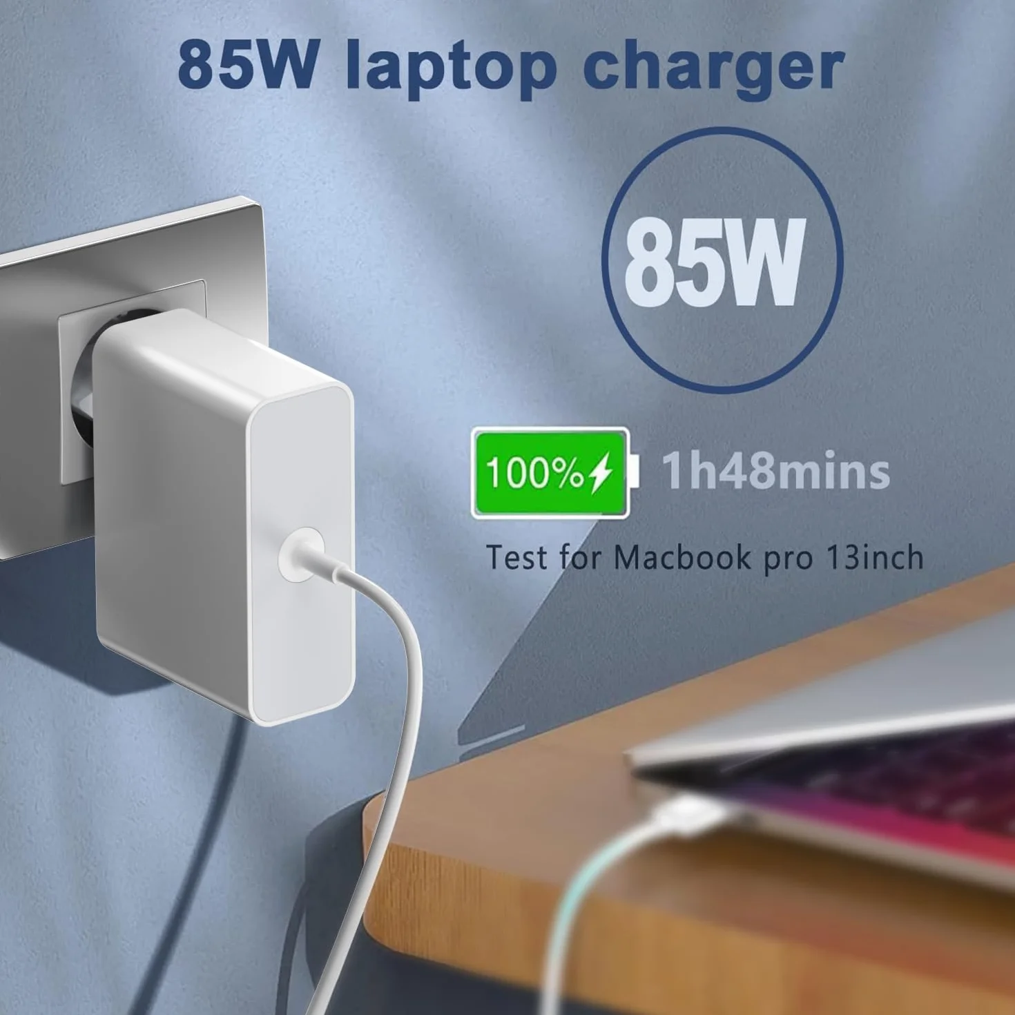 MacBook Pro ładowarka, 85 W T--Tip magnetyczny adapter zasilania (zasilacz) kompatybilny z MacBook Pro 15/13-inch (A1398 A1424) i MacBook Air 11/13-inch (A1465 A1466), współpracuje z modelami 2012