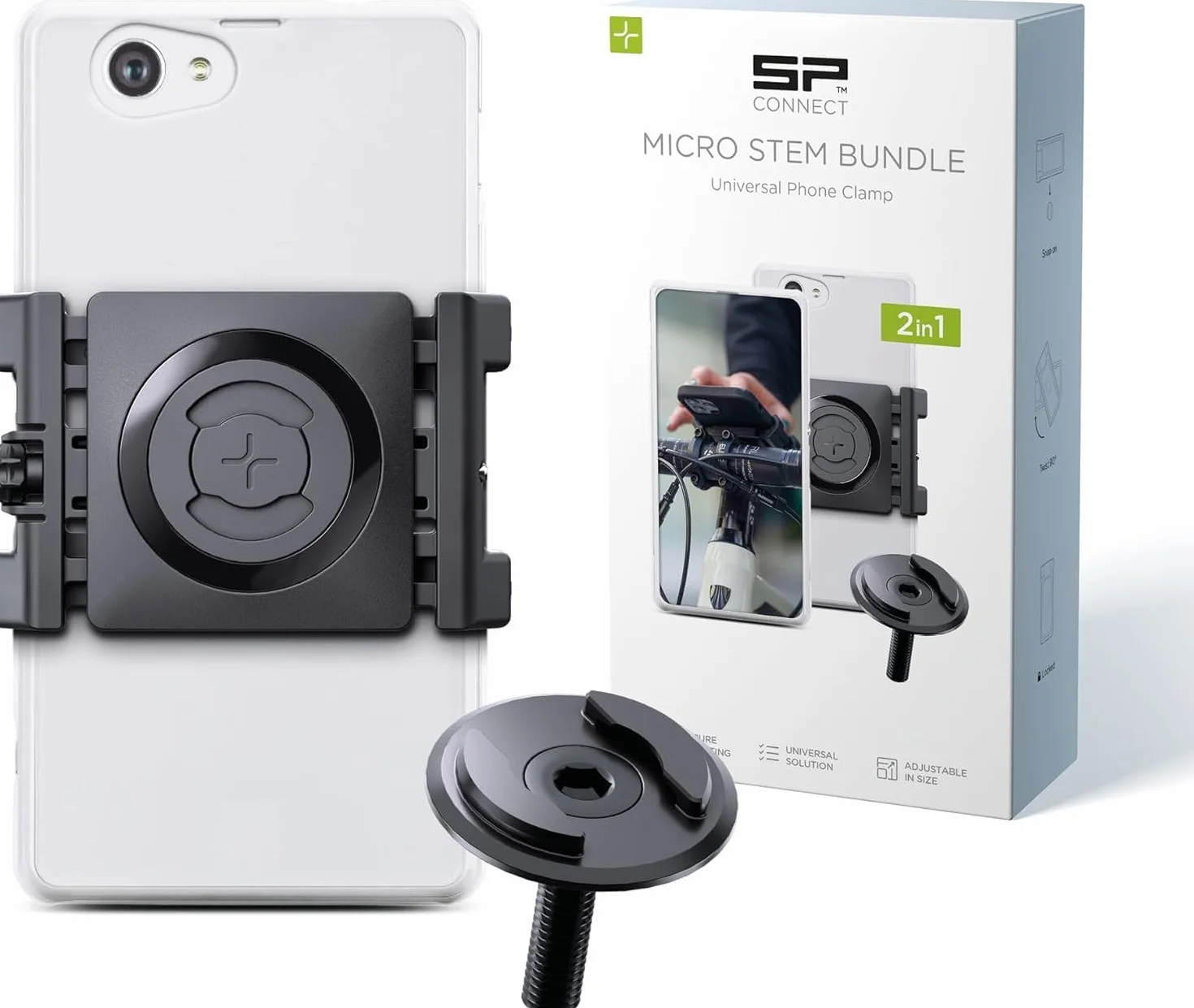 SP CONNECT SPC+ Mikrouchwyt na kierownicę do roweru, uchwyt na smartfon
