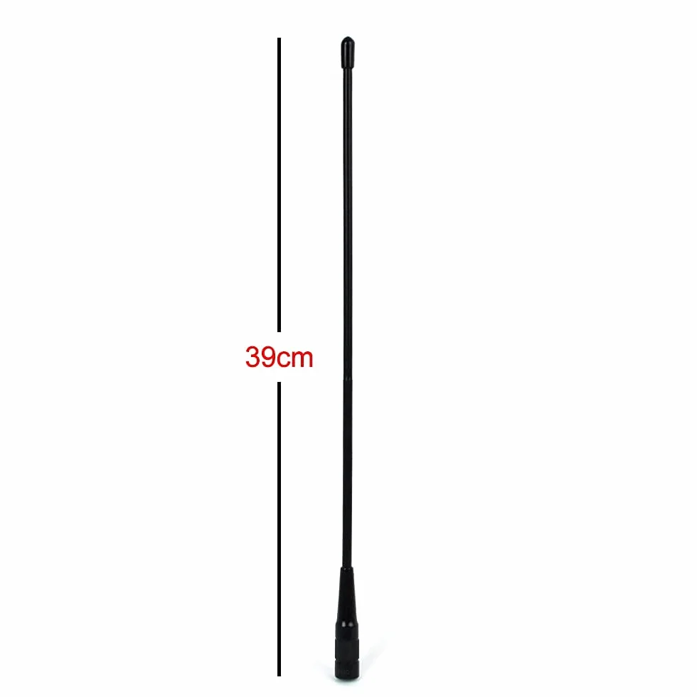 TWAYRDIO SMA Męska antena krótkofalówkowa UHF/VHF 136-174 MHz 400-470MHz 39 cm High Gain Whip Soft antena do YAESU VX-3R VX-6R VX-7R FT-2DR TYT MD380 2-drożne radio (2 sztuki)