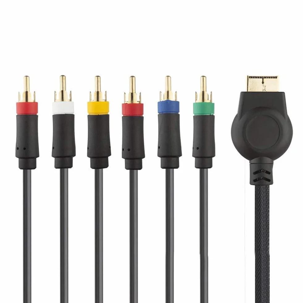 PS2 PS3 Kabel Komponentowy AV, 1,8 m Kabel Audio Wideo HD 1080P Kable do Komponentów YPbPr Wyjście YPRPB do Konsoli PS2/PS3, HDTV, Monitora