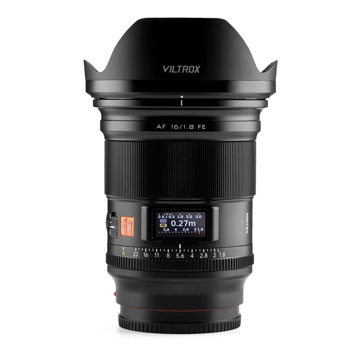 VILTROX Pełnoklatkowy obiektyw AF 16 mm f/1,8 FE, obiektyw autofokusa kompatybilny z aparatami bezlusterkowymi Sony E-Mount Alpha a7 a7II a7III a7R a7RII a7RIII a7RIV a7S a7SII a9 a7C
