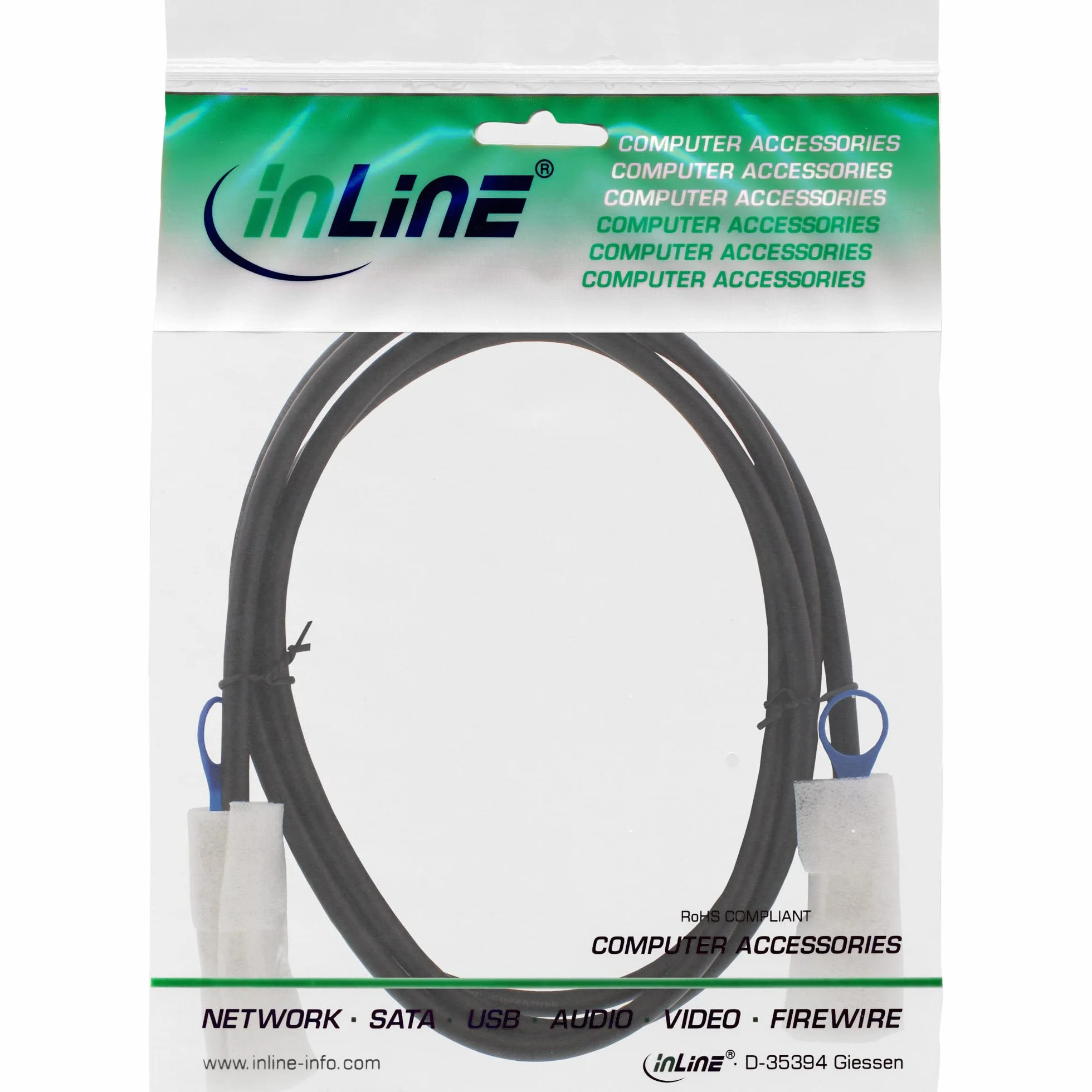 InLine SAS kabel przyłączeniowy Mini-SAS 26pin SFF-8088 do Mini-SAS 26-pin SFF-8088 1 m