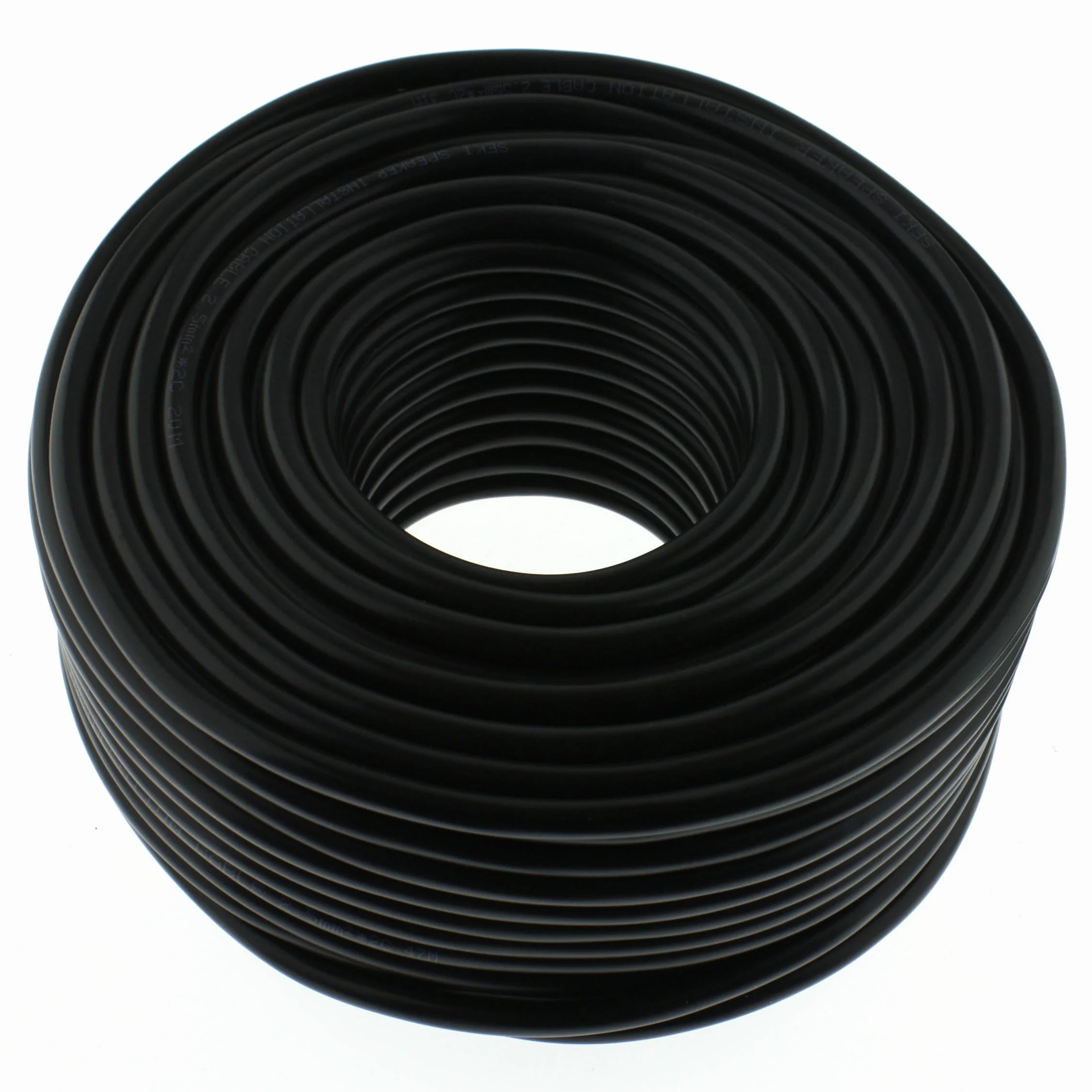 Kabel głośnikowy okrągły 2 x 2,5 mm² 50 m PA audio instalacyjny
