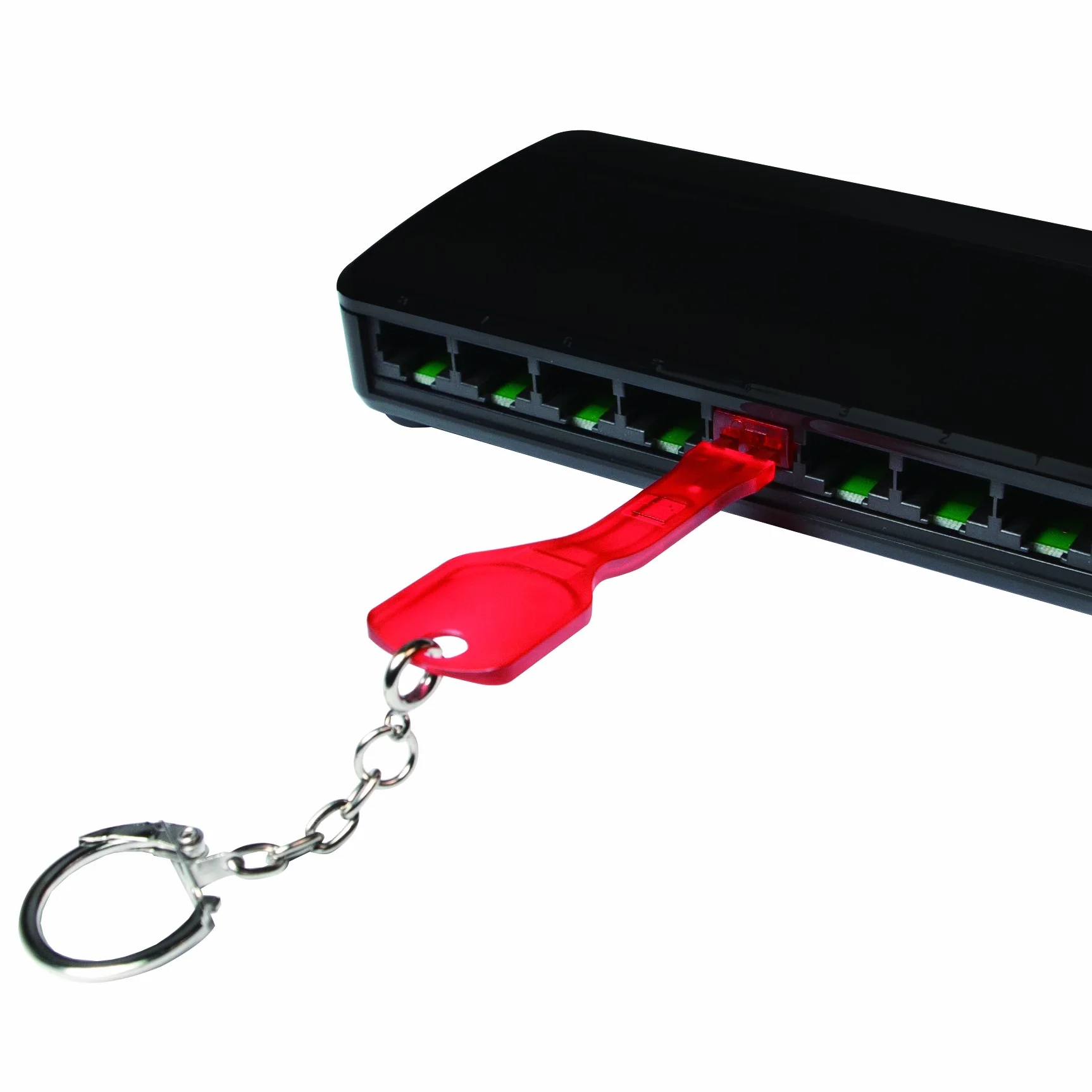 LogiLink MP0042 port RJ45 1x i 10x zestaw zamków czerwony