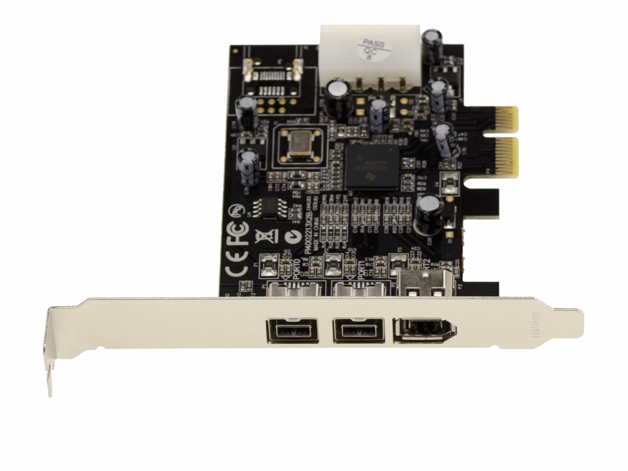 KALEA-INFORMATIQUE Karta kontrolera wyjścia 2+1 PCI Express PCIe x1 Firewire 800 i 400 IEEE1394A i IEEE1394B z chipsetem TI XIO2213BZAY