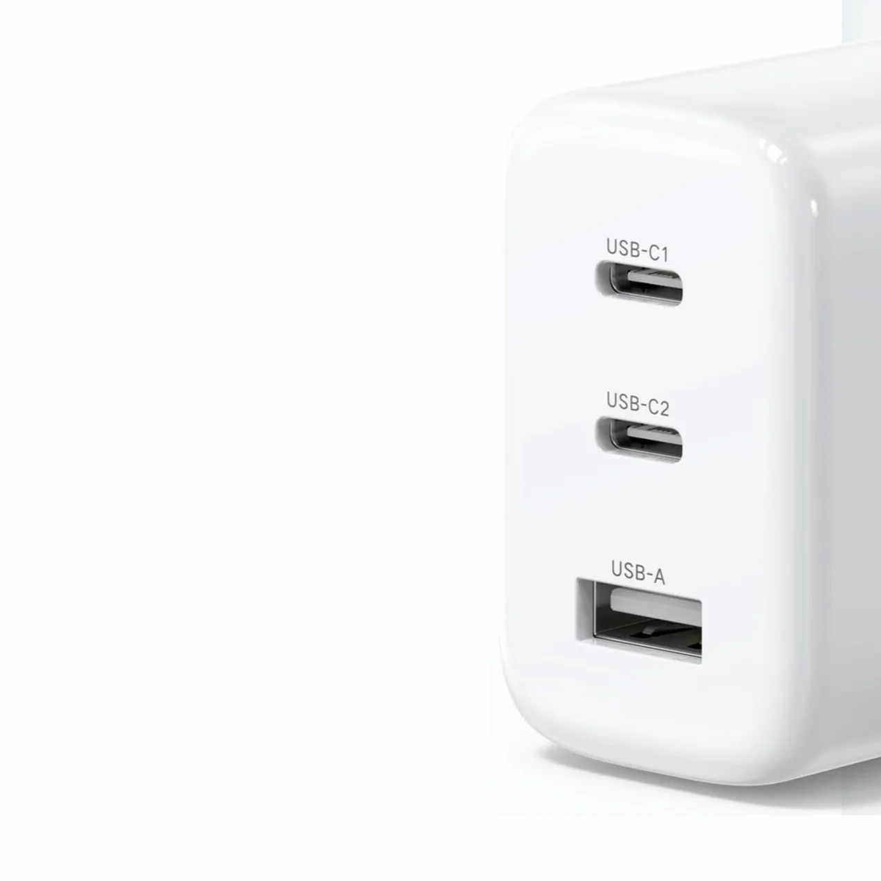UGREEN Ładowarka ścienna CD275 65W 2x USB-C 1x USB Biała