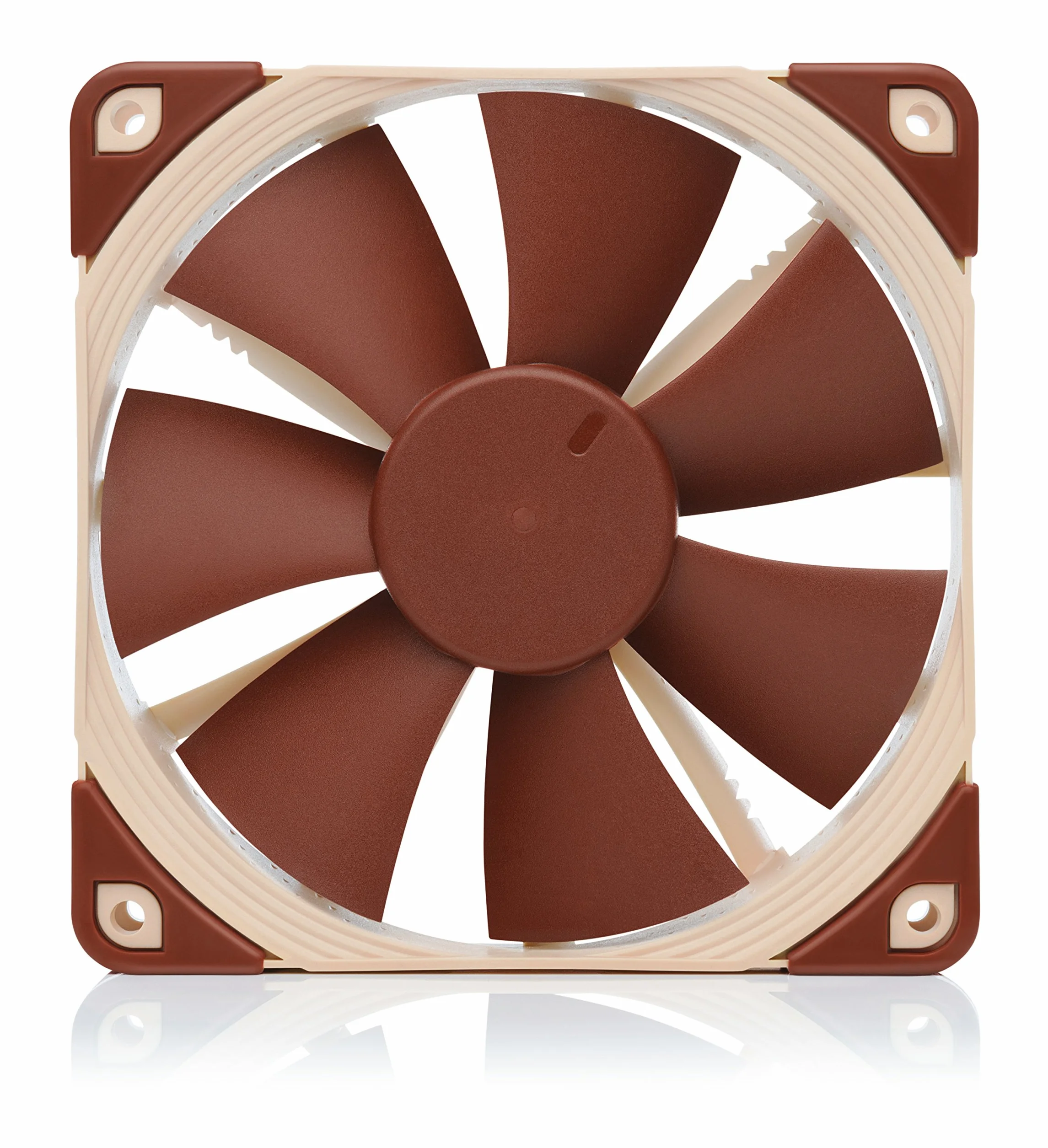 Noctua NF-F12 5V PWM, 4-Pinowy, Zasilany Napięciem 5 V Cichy Wentylator Klasy Premium z Adapterem do Zasilania Przez USB (120 mm, Brązowy)