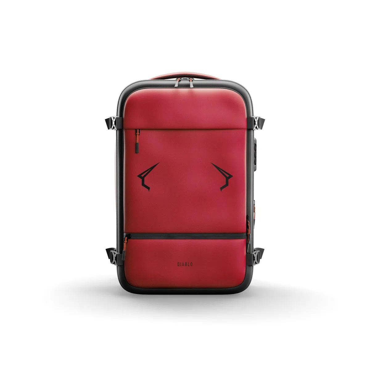 Diablo Chairs Plecak Próżniowy Backpack Air Wodoodporny Plecak Podróżny z Komorą Próżniową Rozszerzającą Pojemność Antywłamaniowy Zamek Kieszeń na Laptopa 32x52x18 cm Czerwony