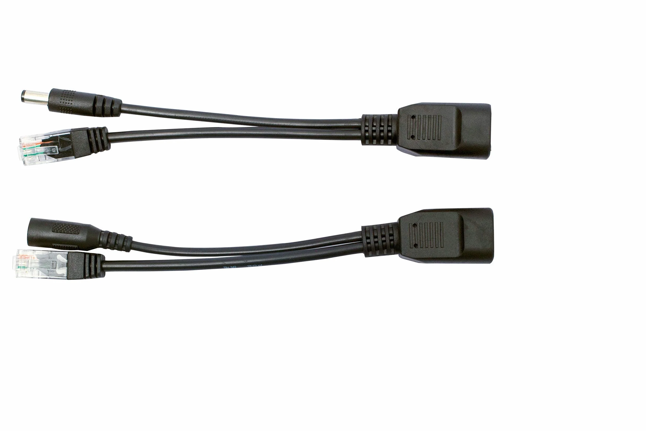 GeeekPi 1 para pasywnego zasilania przez Ethernet RJ45 PoE adapter wtryskiwacz + zestaw kabli rozdzielacza ze złączem zasilacza DC 2,1 x 5,5 mm
