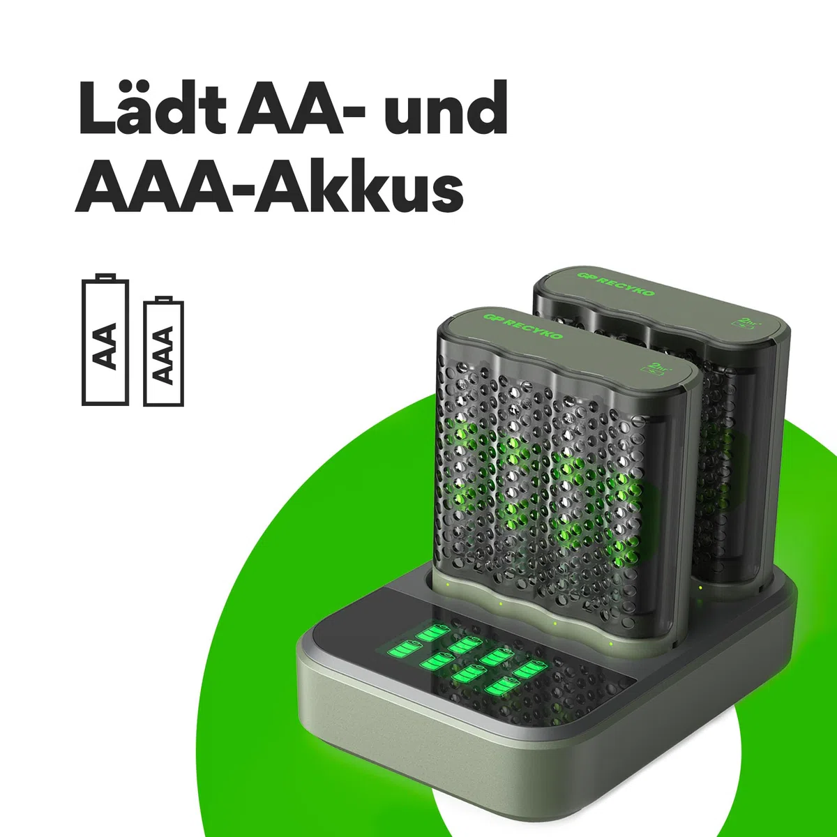 GP Charger RCK DE M452D 8 x 2600 mAh AA