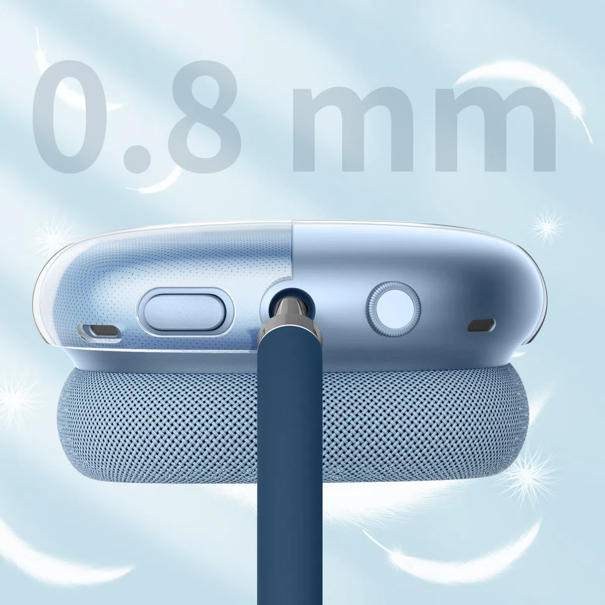 FINTIE Etui kompatybilne z AirPods Max (2024/2020), bezprzewodowe słuchawki, miękkie tworzywo TPU, przezroczyste, odporne na zarysowania etui ochronne do AirPods Max (USB-C/Lightning), krystalicznie