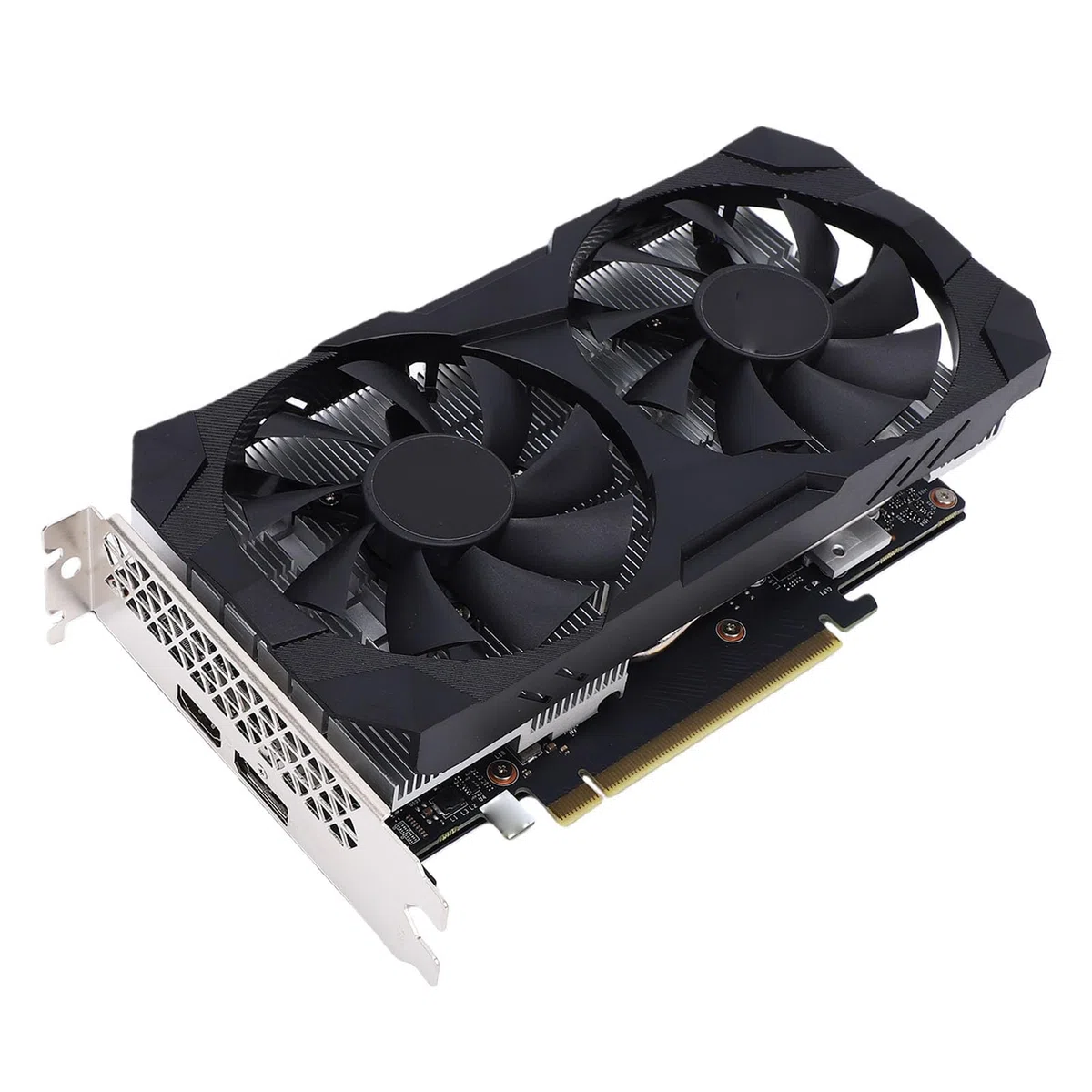 Karta Graficzna 6 GB GDDR6 192-bitowy Podwójny Wentylator do Gier Stacjonarnych Karta Graficzna do Gier na PC, 1080p z obsługą DisplayPort