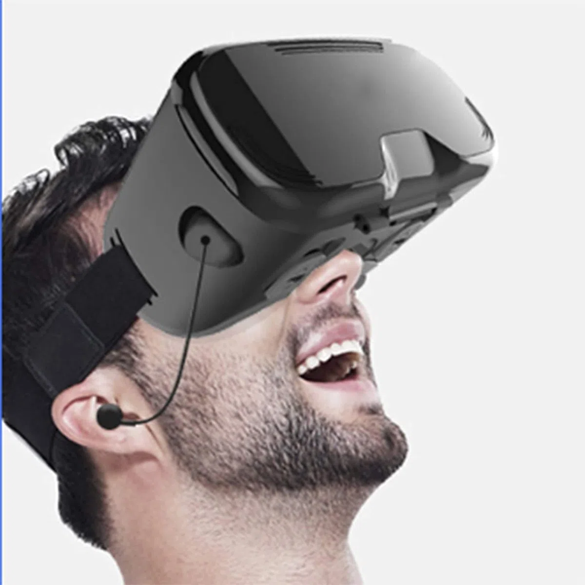 Zestaw słuchawkowy VR, zestaw słuchawkowy z wirtualnej rzeczywistości, okulary 4D VR do filmów i gier wideo - okulary wirtualnej rzeczywistości okulary VR kompatybilne z telefonami w zakresie 4,5-6,7" (kolor: B)