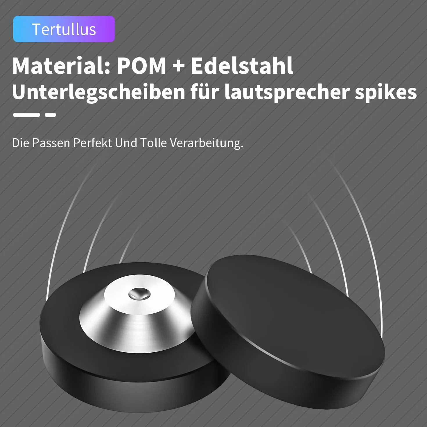 Tertullus 4 podkładki do kolców 39 mm × 13 mm tłumiki drgań amortyzator