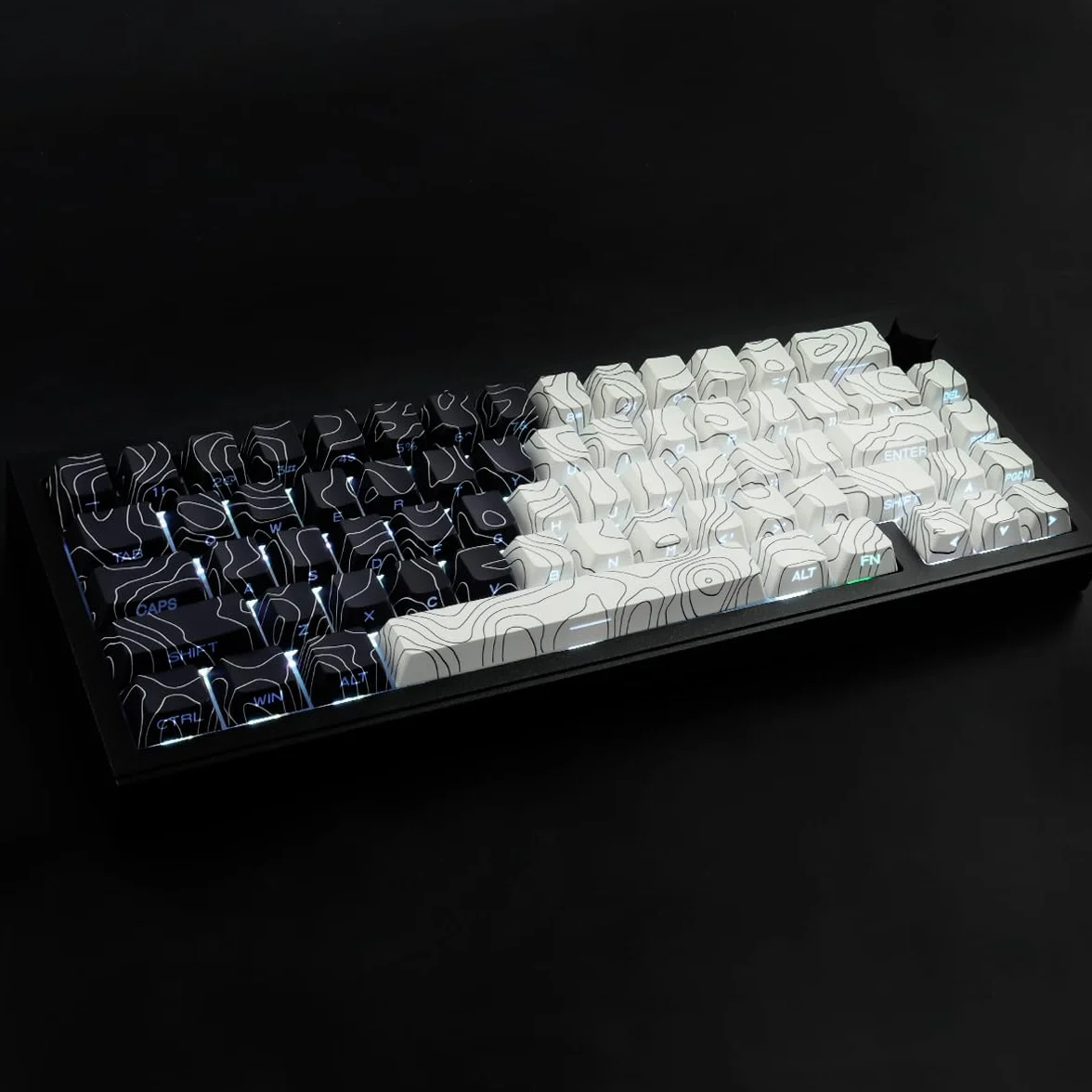 Sunzit Nasadki klawiszy PBT 131 klawiszy profil wiśniowy sublimacja do mechanicznej klawiatury ISO