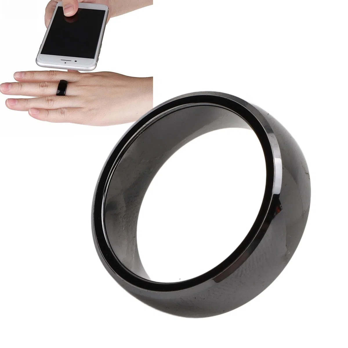 Inteligentny pierścień NFC, Wodoodporny Ceramiczny pierścień na Palec NFC, Wszechstronna Technologia Wykrywania, Poręczny Inteligentny pierścień do Kontroli Dostępu, Płatności