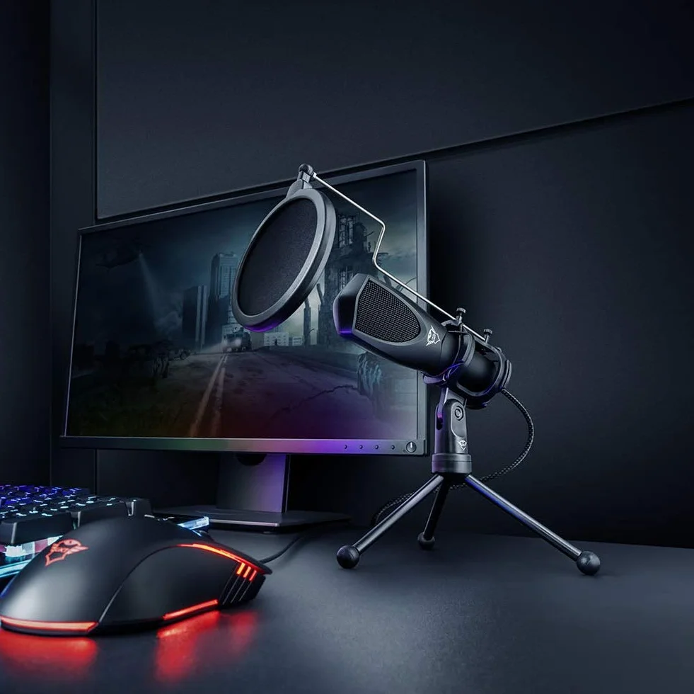 Trust Gaming GXT 232 Mantis Mikrofon Komputerowy USB Czarny