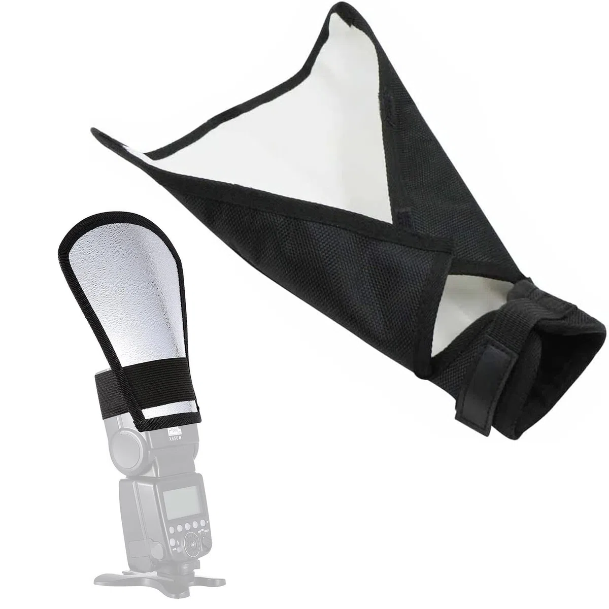 2 szt. Dyfuzor błyskowy Reflektor Flash Softbox Błysk Dyfuzor Speedlite Przenośny Okrągły Softbox Speedlite Uniwersalny Błysk Dyfuzor Flash Uniwersalny Przenośny Dyfuzor Błyskawiczny do fotografii