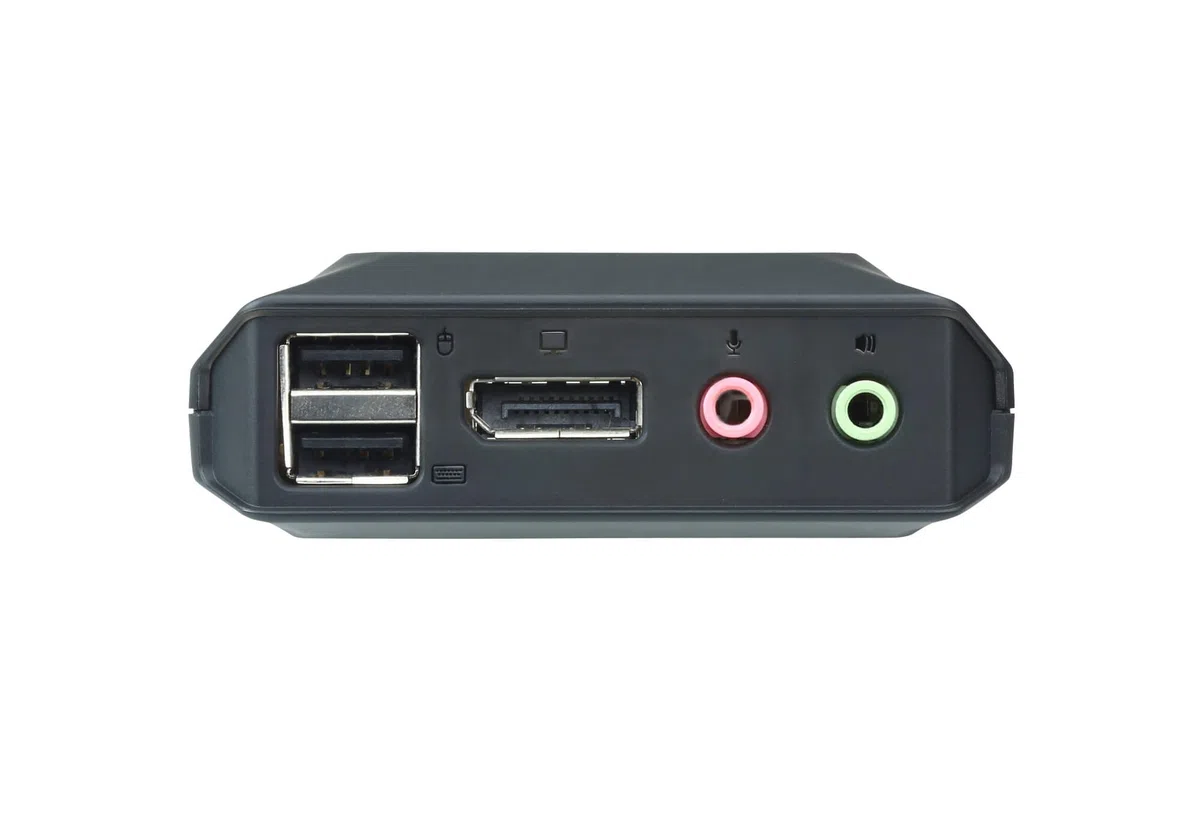 Aten CS22DP DisplayPort przełącznik KVM z Pilotem, Czarny