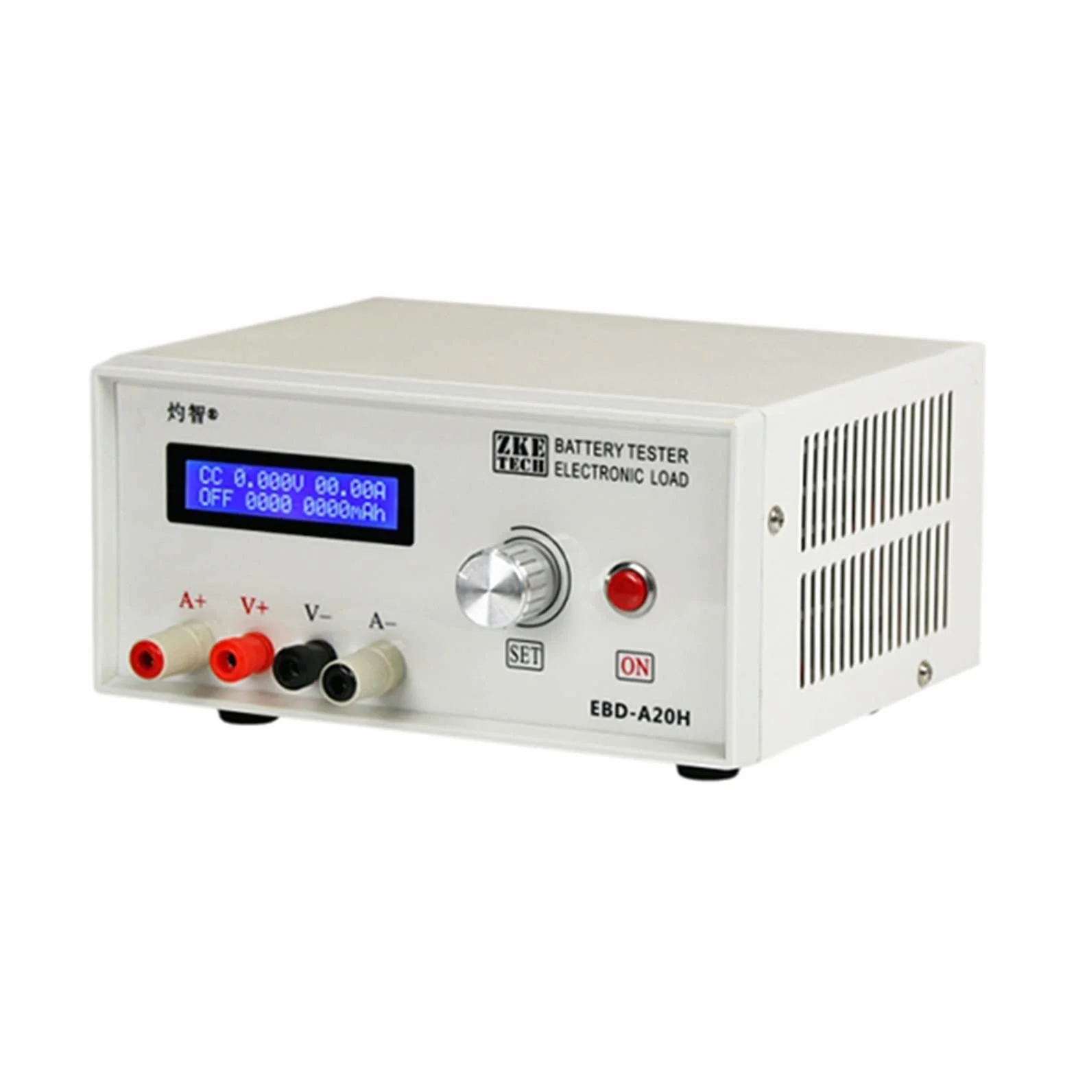 Tester baterii, EBD-A20H. Ładowanie elektroniczne Pojemność baterii Zasilanie Zasilanie Tester Urządzenie Urządzenie Rozładowanie Miernik Dodnik