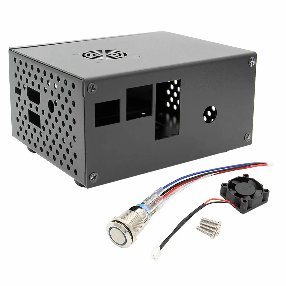 Geekworm Raspberry Pi 3B+/3B metalowa obudowa X820 V3.0 SATA SSD HDD Storage Board X735